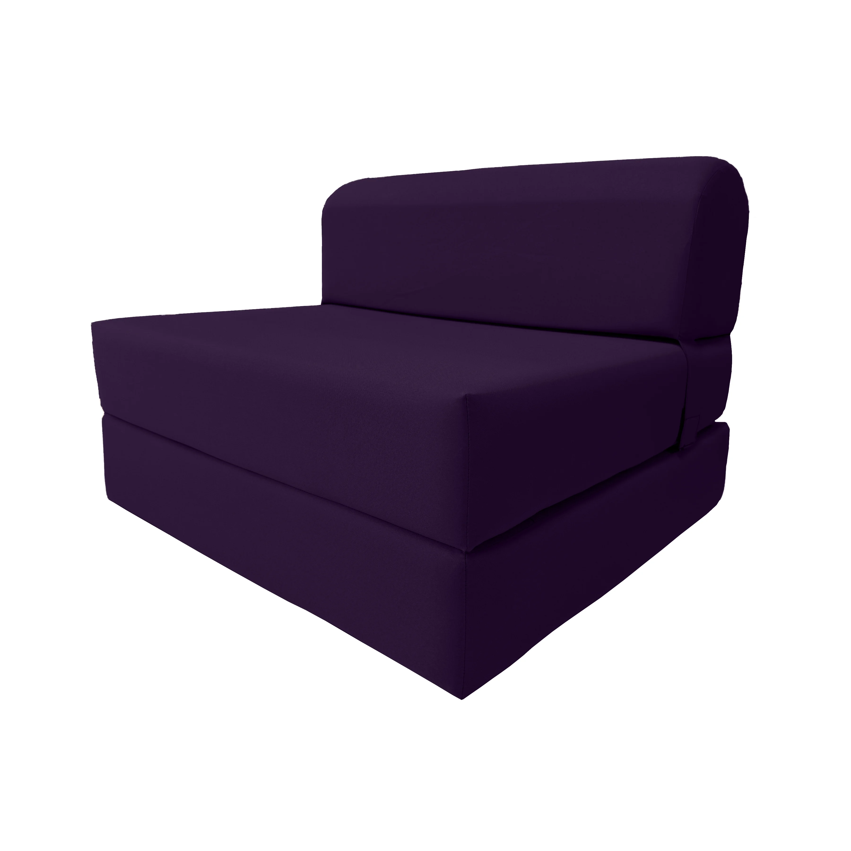 Purple Sleeper Chair Folding Foam Beds. Portable Studio Sofa Guest Bed. 6 x 32 x 70 - Cheap Abt