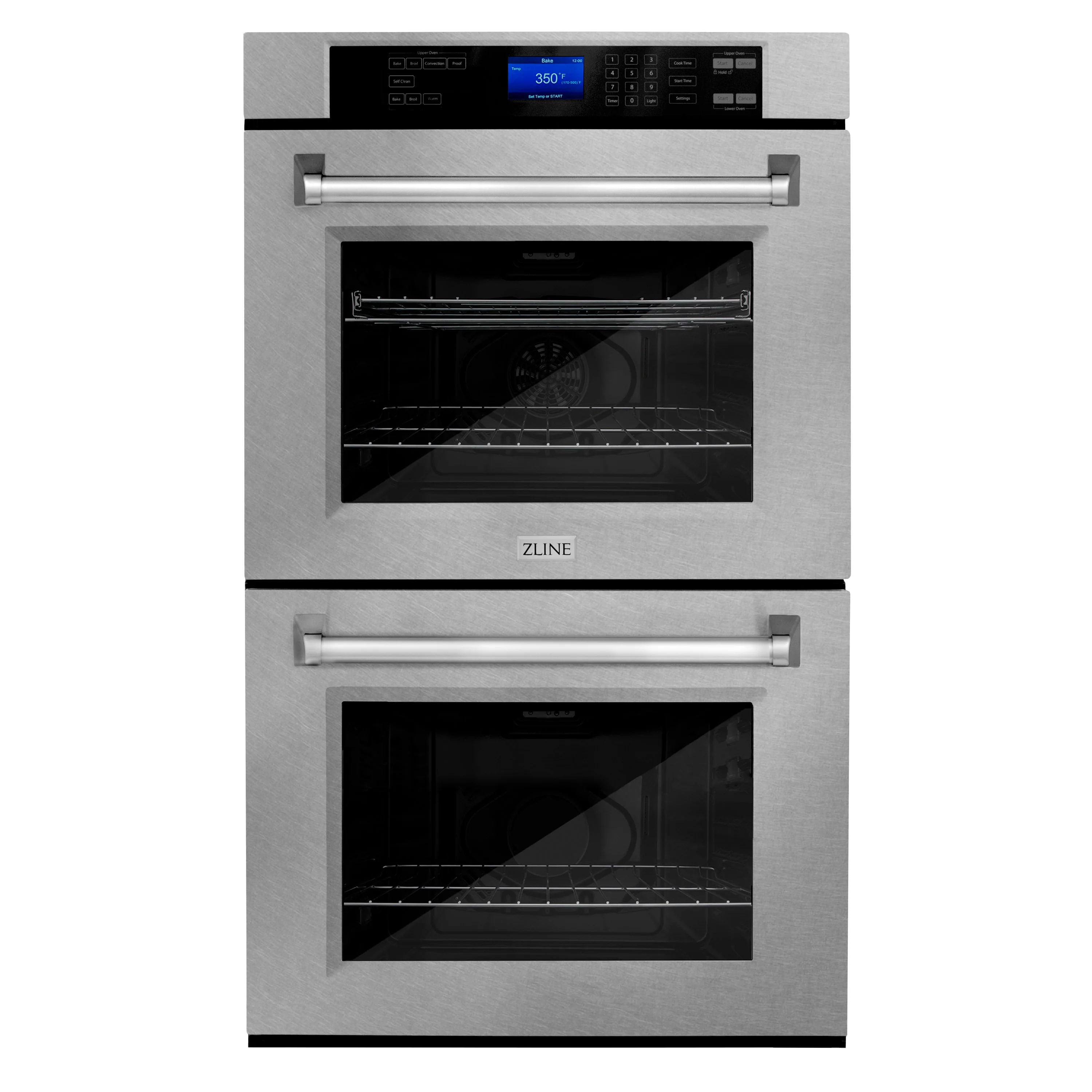ZLINE 30 in. Professional Double Wall Oven with Self Clean in DuraSnow® Stainless Steel, AWDS-30 - Cheap Abt