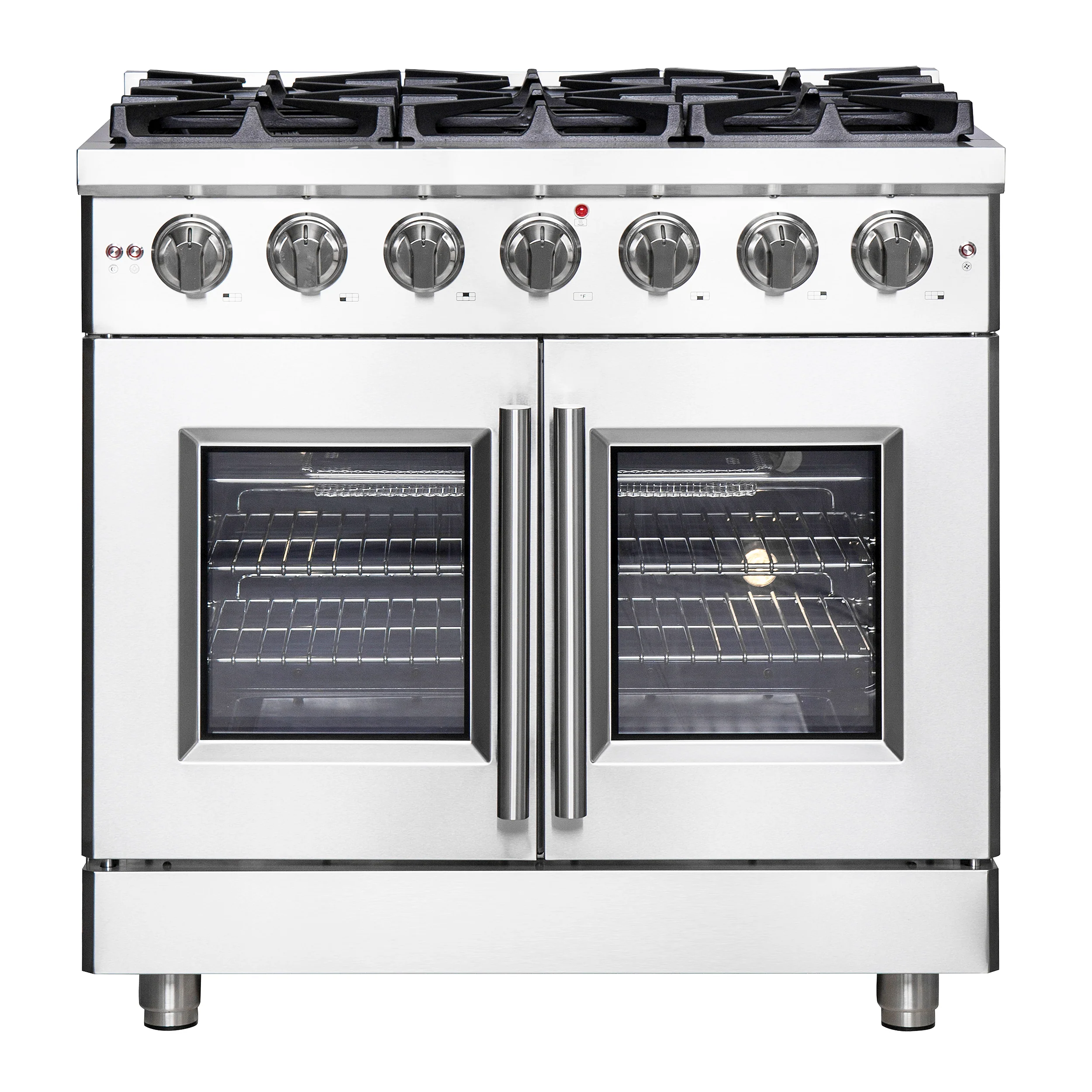 Forno 36″ Freestanding French Door Gas Range with 6 Burners, FFSGS6439-36 - Cheap Abt