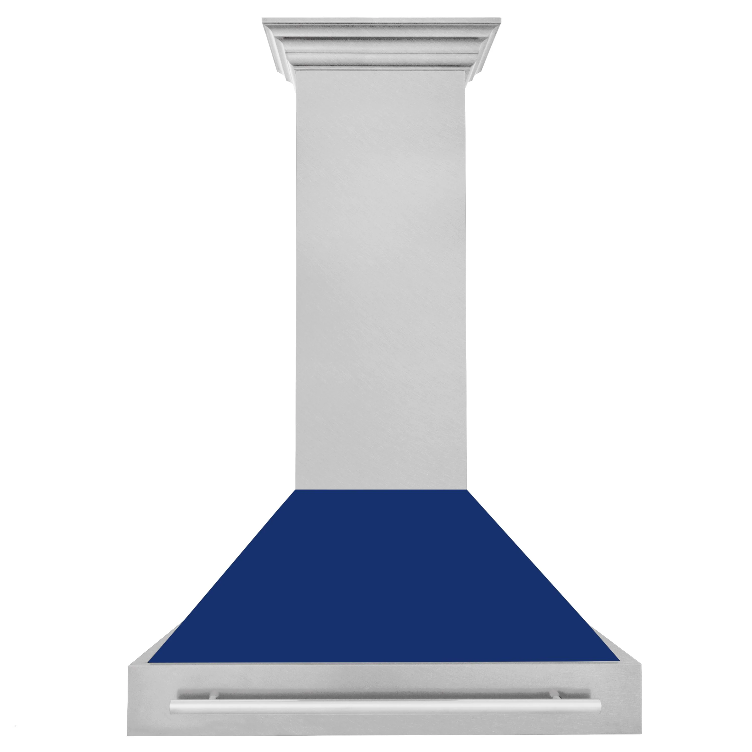 ZLINE 36 Inch DuraSnow® Stainless Steel Range Hood with Blue Gloss Shell, 8654SNX-BG-36 - Cheap Abt