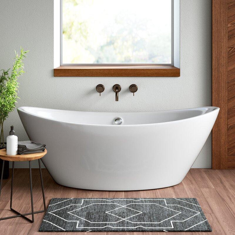Vanity Art 71 in. x 34 in. Freestanding Soaking Bathtub, VA6807 - Cheap Abt