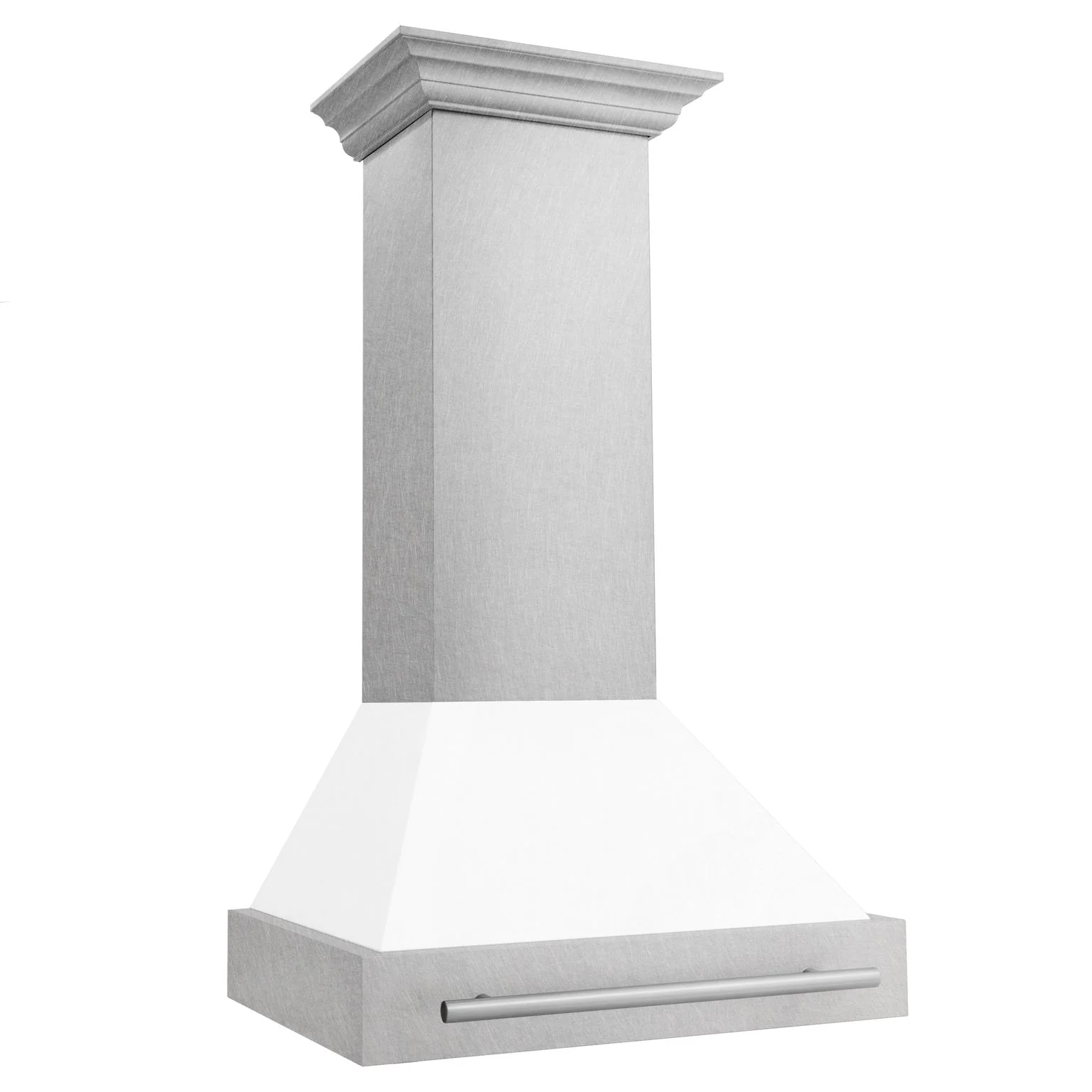 ZLINE 30 Inch DuraSnow® Stainless Steel Range Hood with White Matte Shell, 8654SNX-WM-30 - Cheap Abt