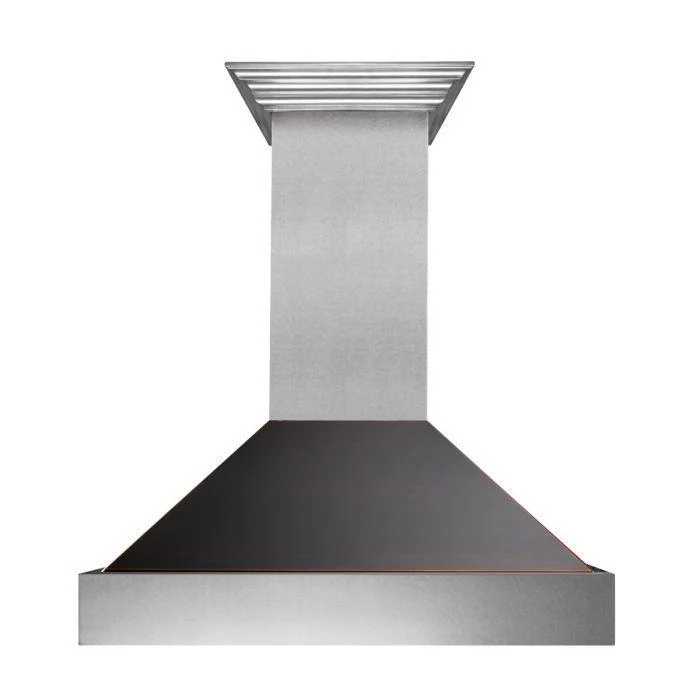 ZLINE 36 in. Ducted DuraSnow® Stainless Steel Range Hood with Oil Rubbed Bronze Shell, 8654ORB-36 - Cheap Abt