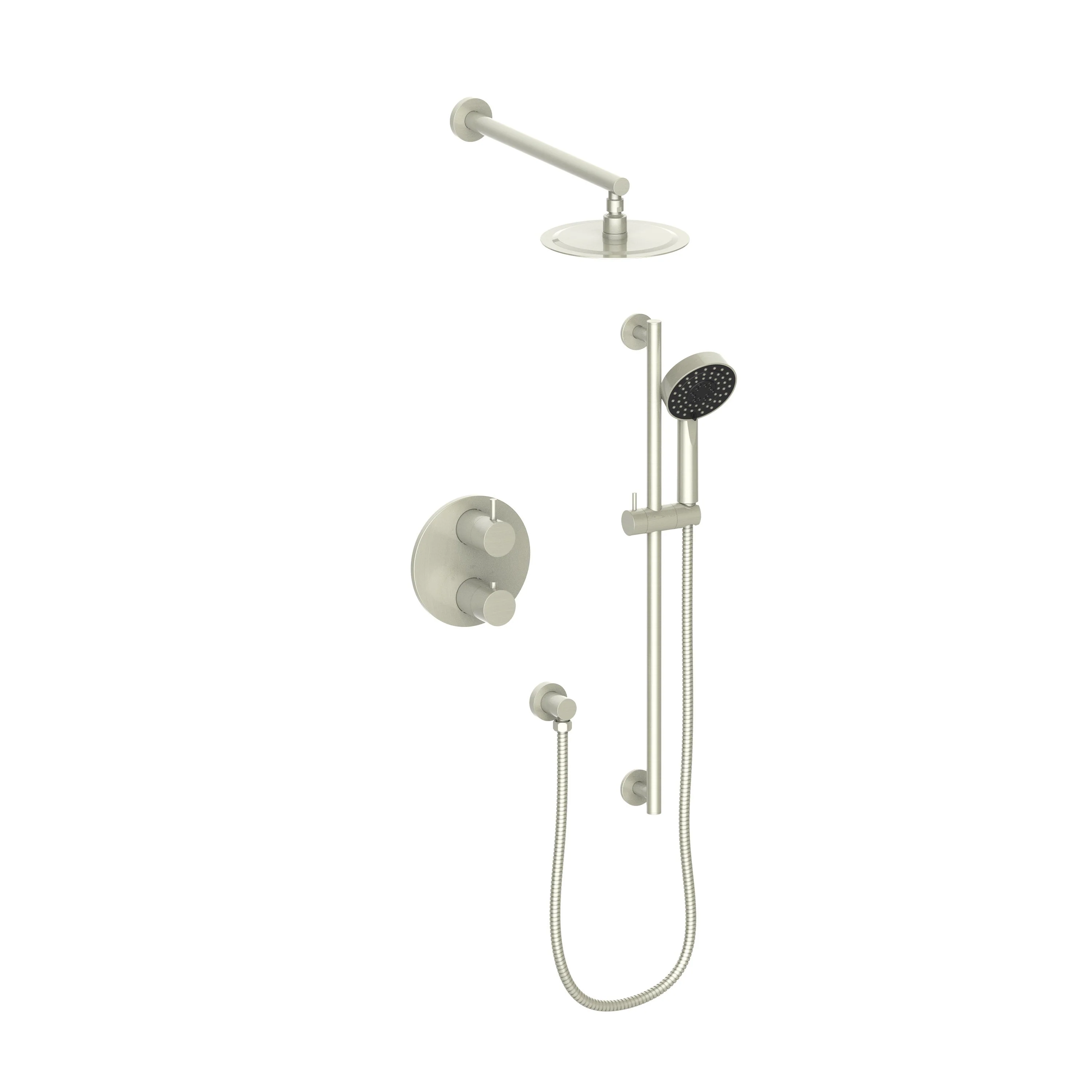 ZLINE Emerald Bay Thermostatic Shower System in Brushed Nickel, EMBY-SHS-T2-BN - Cheap Abt