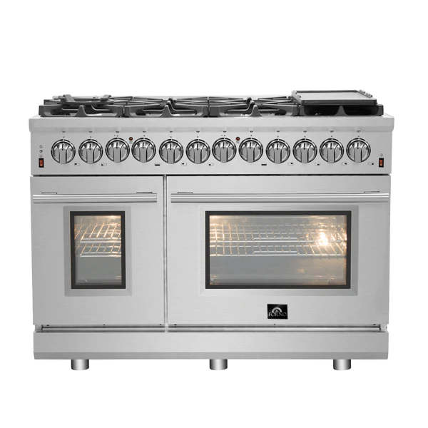 Forno 48″ Freestanding Dual Fuel Range with 8 Burners, FFSGS6125-48 - Cheap Abt