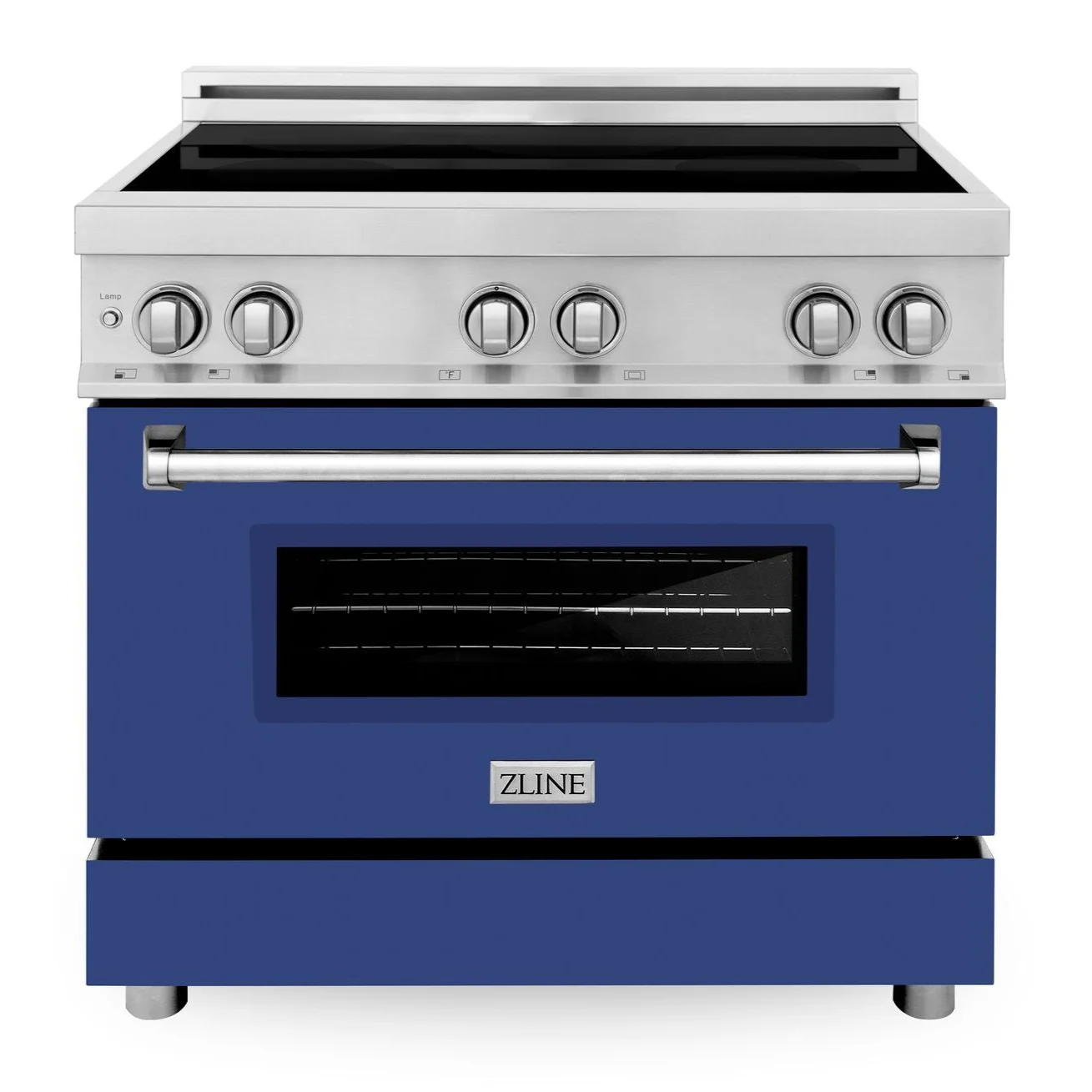 ZLINE 36 Inch 4.6 cu. ft. Induction Range with a 4 Element Stove and Electric Oven in Blue Matte, RAIND-BM-36 - Cheap Abt