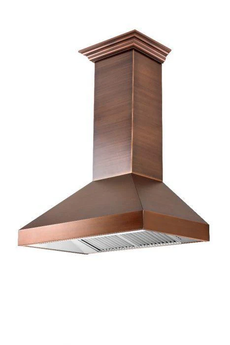 ZLINE 30 in. Copper Wall Range Hood with Crown Molding, 8667C-30 - Cheap Abt