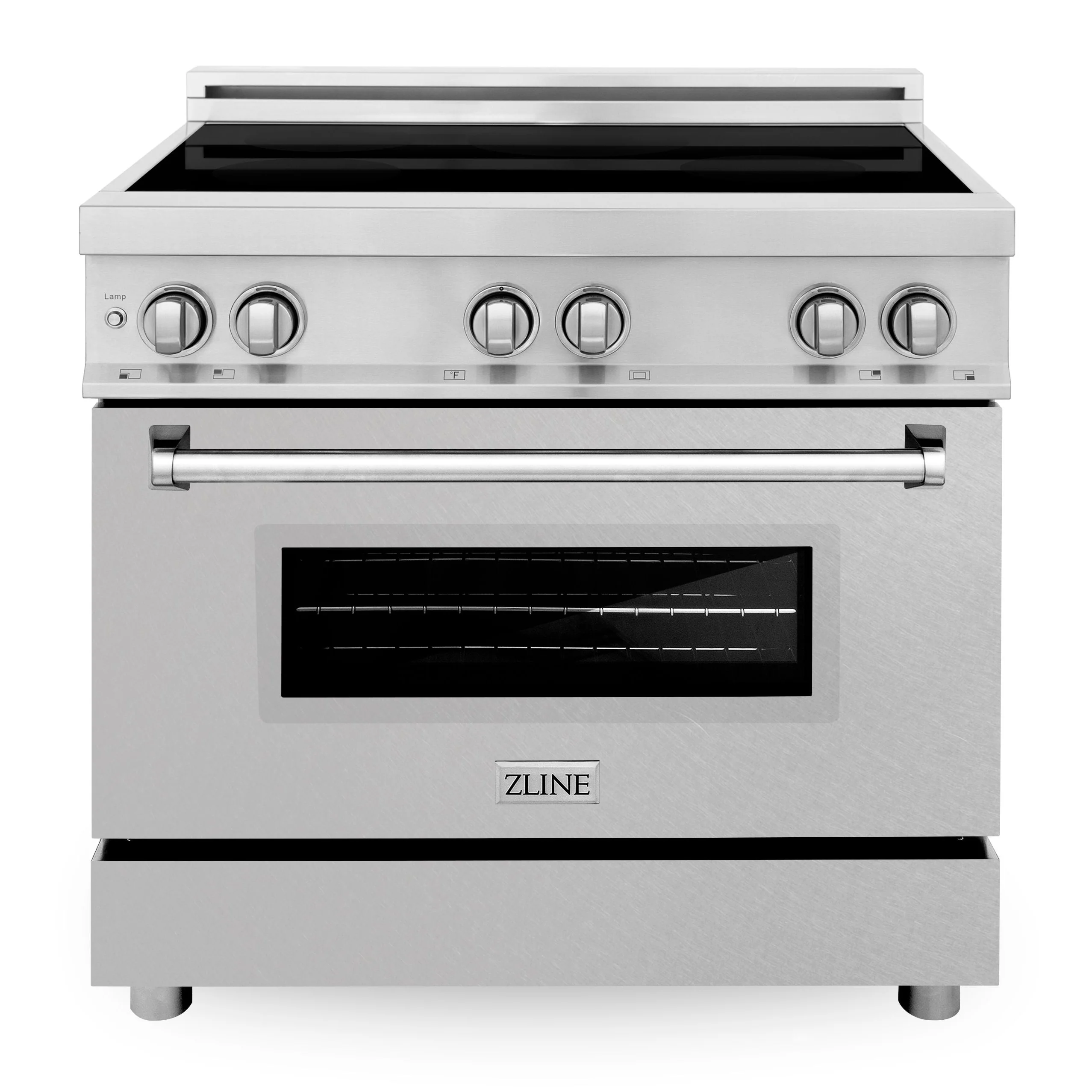 ZLINE 36 Inch 4.6 cu. ft. Induction Range with a 4 Element Stove and Electric Oven in DuraSnow® Stainless Steel, RAIND-SN-36 - Cheap Abt