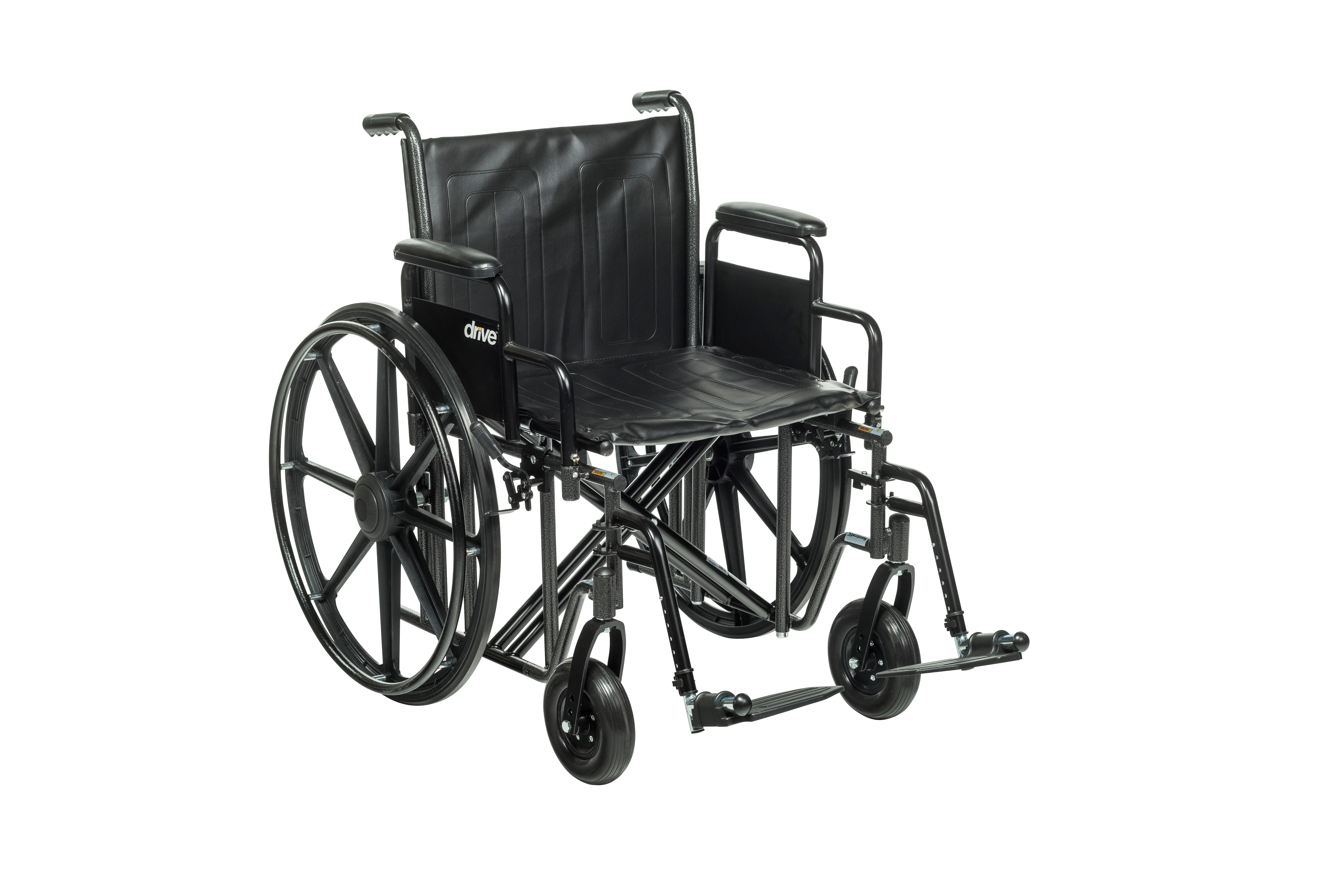 Drive Medical Sentra EC Heavy Duty Wheelchair. Detachable Desk Arms. Swing away Footrests. 22 Seat - Cheap Abt