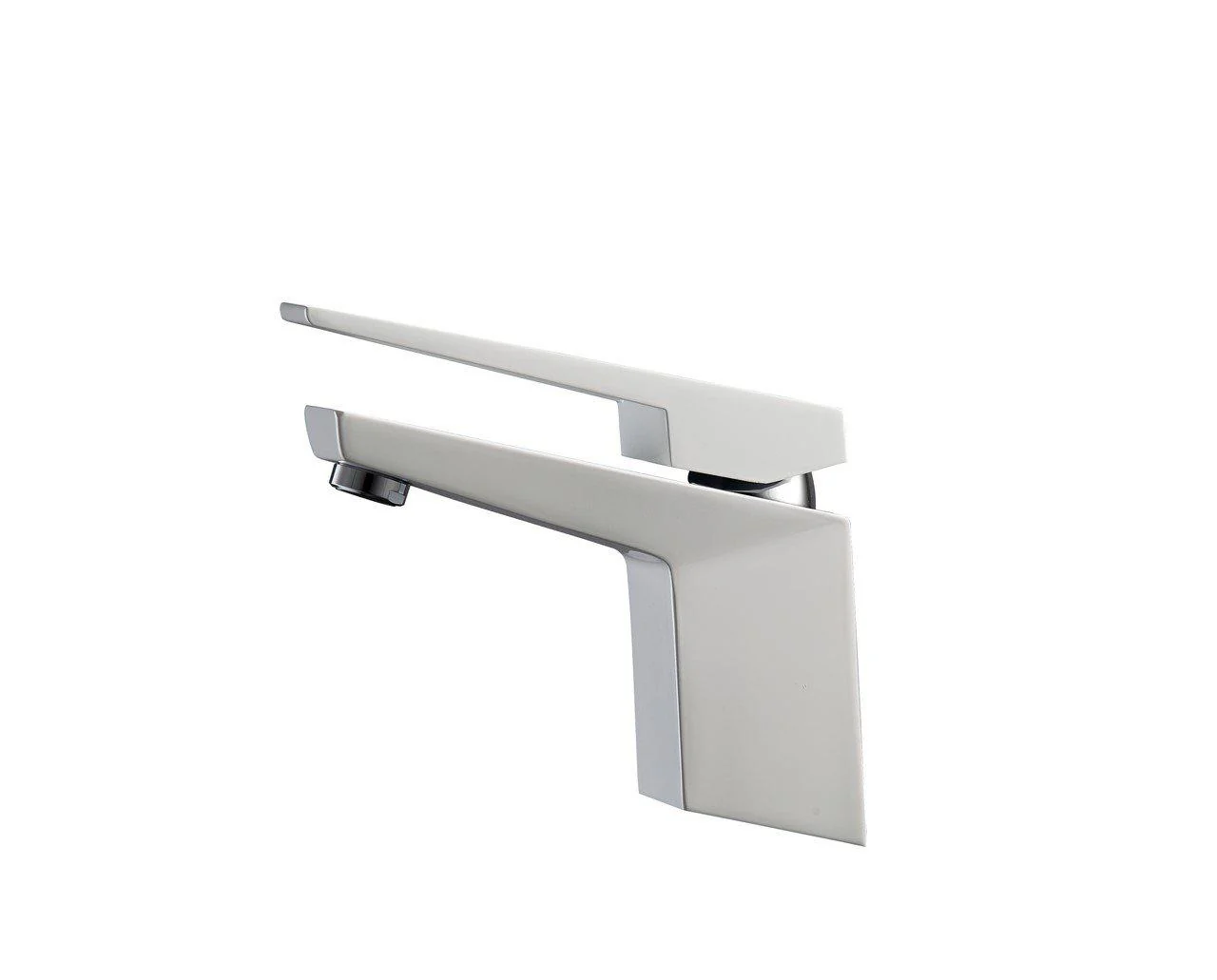 KubeBath Aqua Siza Single Lever Modern Bathroom Vanity Faucet - Matt White, AFB13WH - Cheap Abt