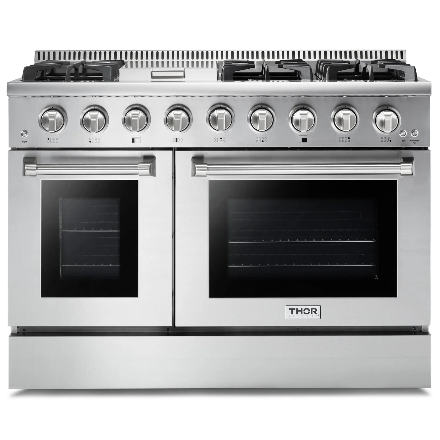 Thor Kitchen 48 in. 6.7 cu. ft. Professional Natural Gas Range in Stainless Steel, HRG4808U - Cheap Abt