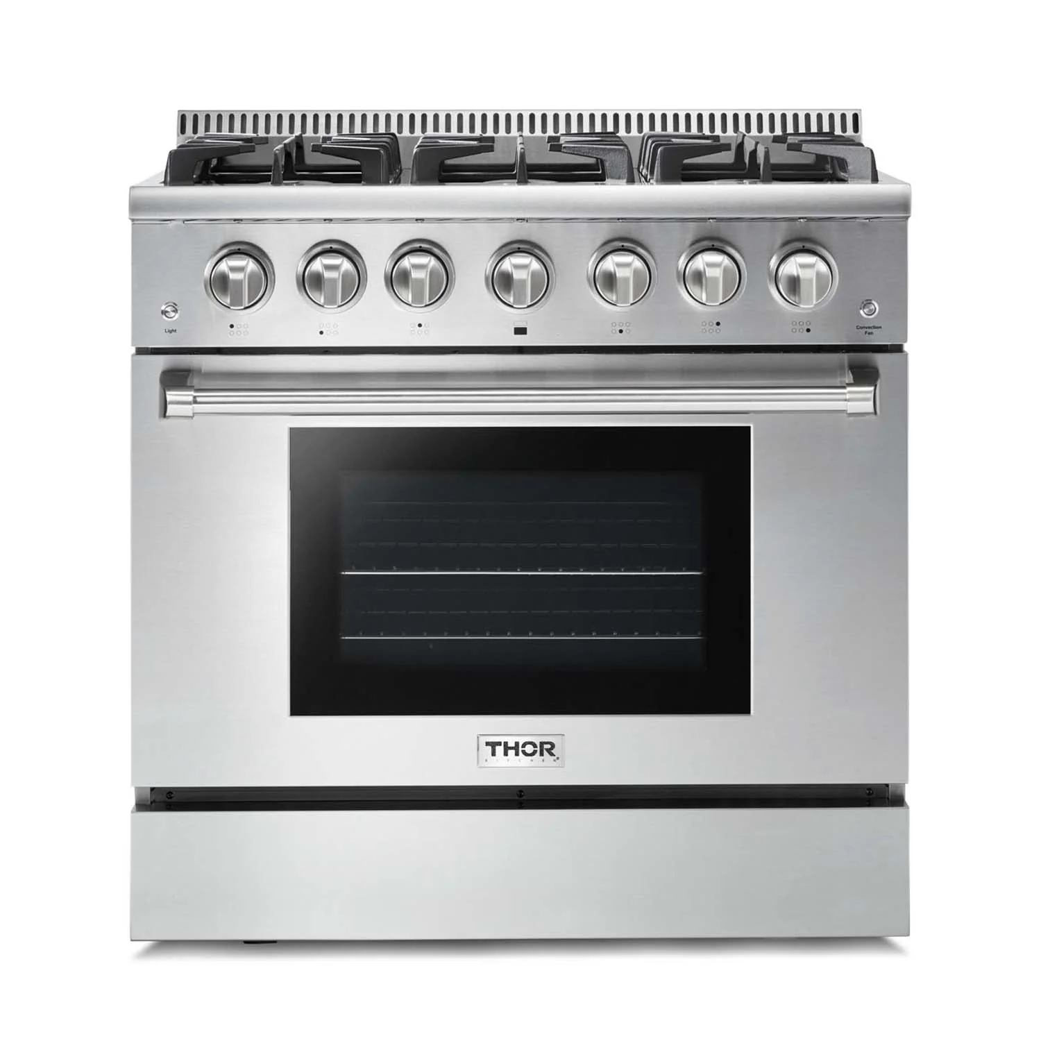 Thor Kitchen 36 in. Professional Natural Gas Range in Stainless Steel, HRG3618U - Cheap Abt