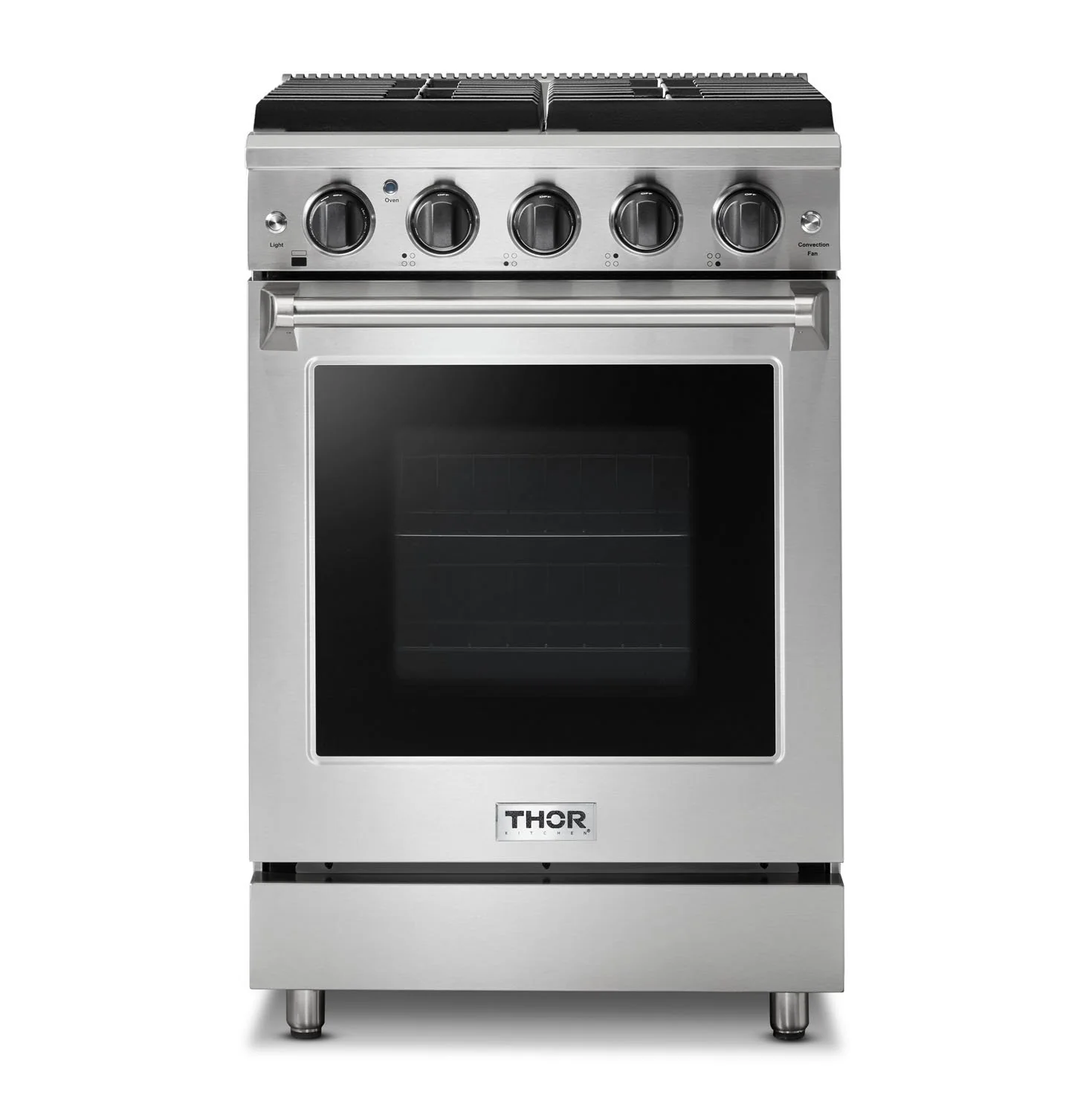 Thor Kitchen 24 in. Professional Propane Gas Range in Stainless Steel, LRG2401ULP - Cheap Abt