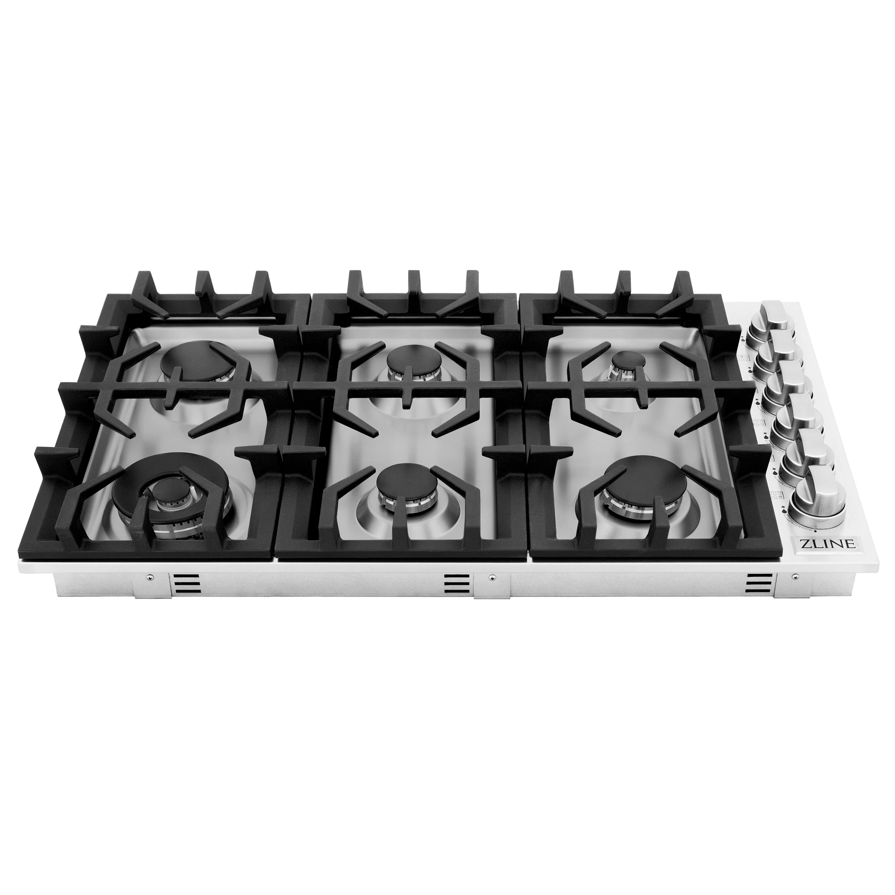 ZLINE 36 in. Stainless Steel Dropin Cooktop with 6 Gas Burners, RC36 - Cheap Abt