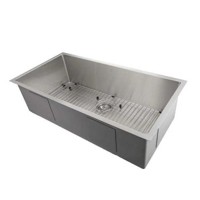ZLINE 33 in. Meribel Undermount Single Bowl Stainless Steel Kitchen Sink with Bottom Grid, SRS-33 - Cheap Abt