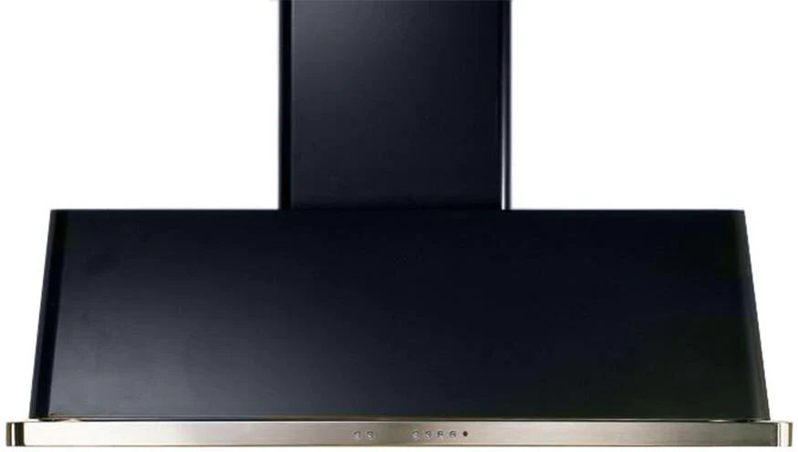 ILVE 60 in. Majestic Glossy Black Wall Mount Range Hood with 600 CFM Blower, UAM150BK - Cheap Abt