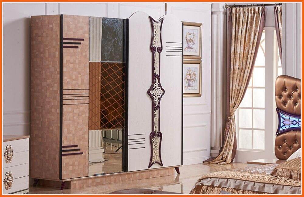 Bedroom Furniture Set, King Size Bed, Dresser, Nightstand, Wardrobe - Cheap Abt