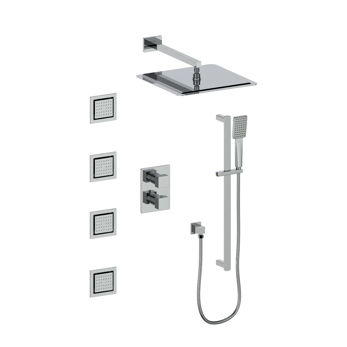 ZLINE Crystal Bay Thermostatic Shower System in Chrome, CBY-SHS-T3-CH - Cheap Abt