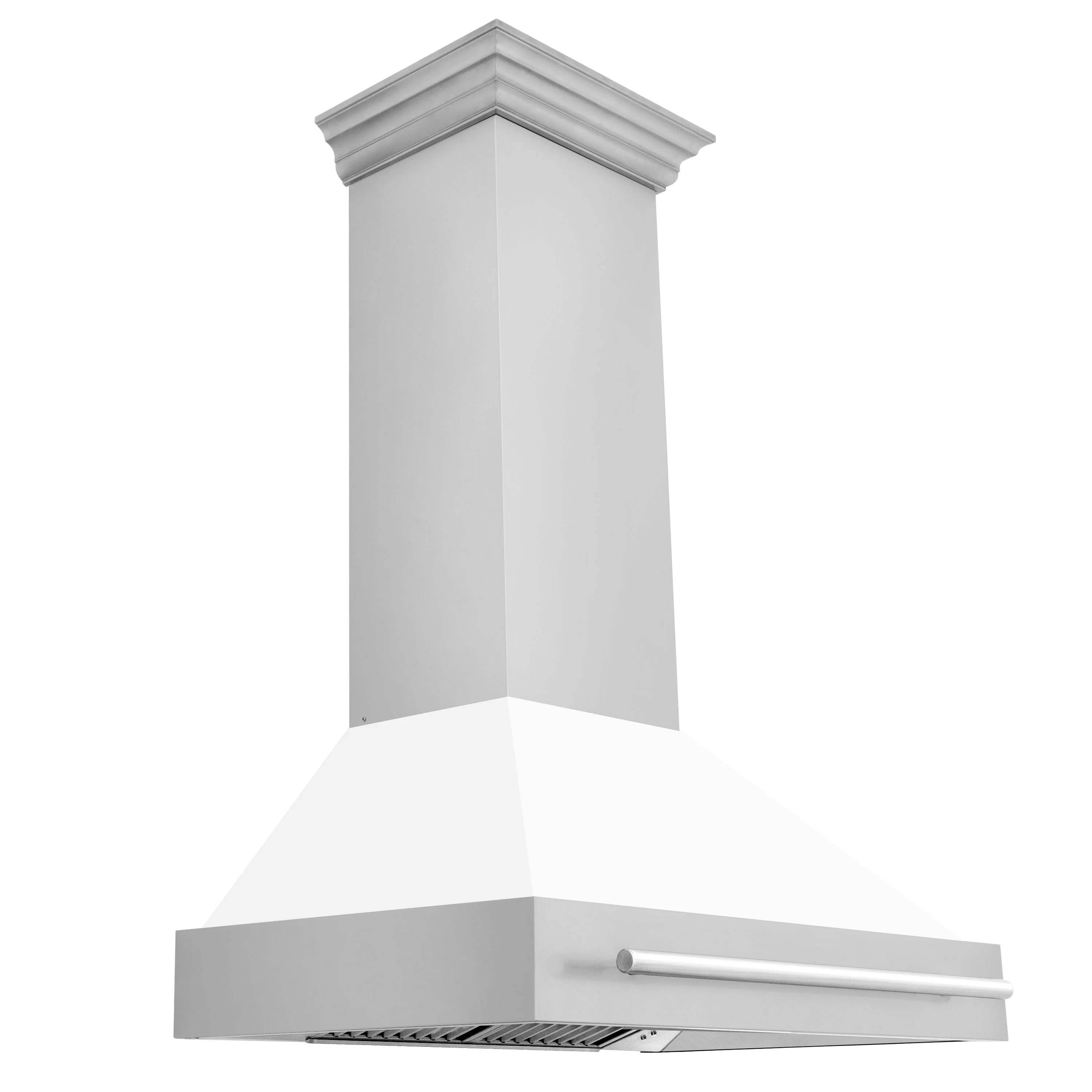 ZLINE 36 In. Stainless Steel Range Hood with White Matte Shell, 8654STX-WM-36 - Cheap Abt