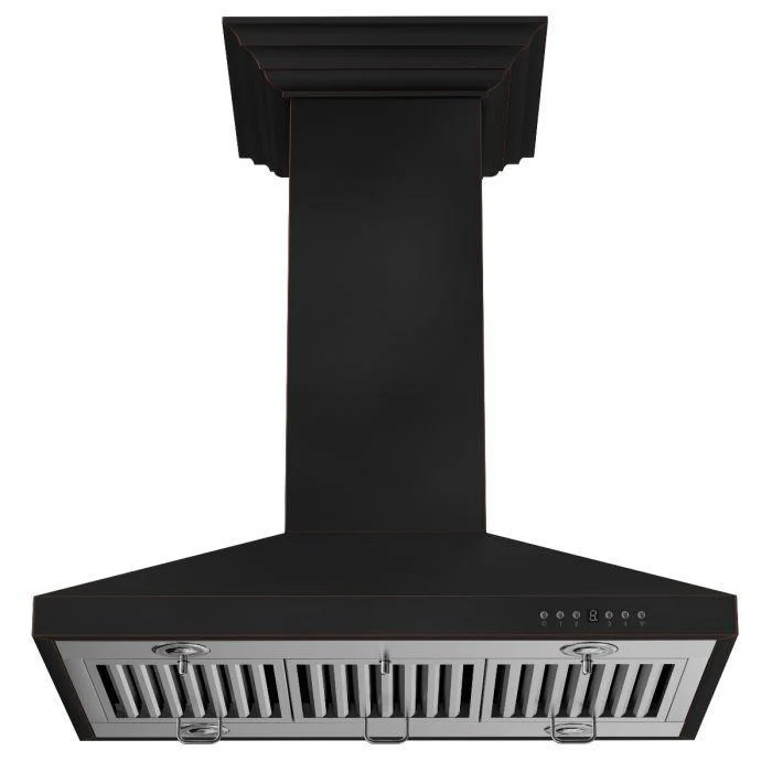 ZLINE 36 in. Designer Series Oil-Rubbed Bronze Island Range Hood, 8KL3iB-36 - Cheap Abt