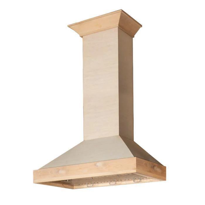 ZLINE 36 in. Unfinished Wooden Wall Range Hood, KBUF-36 - Cheap Abt