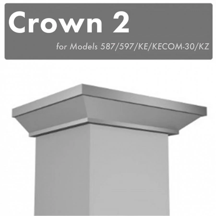 ZLINE Crown Molding #2 for Wall Range Hood (CM2-587/597/KE/KECOM-30/KZ) - Cheap Abt