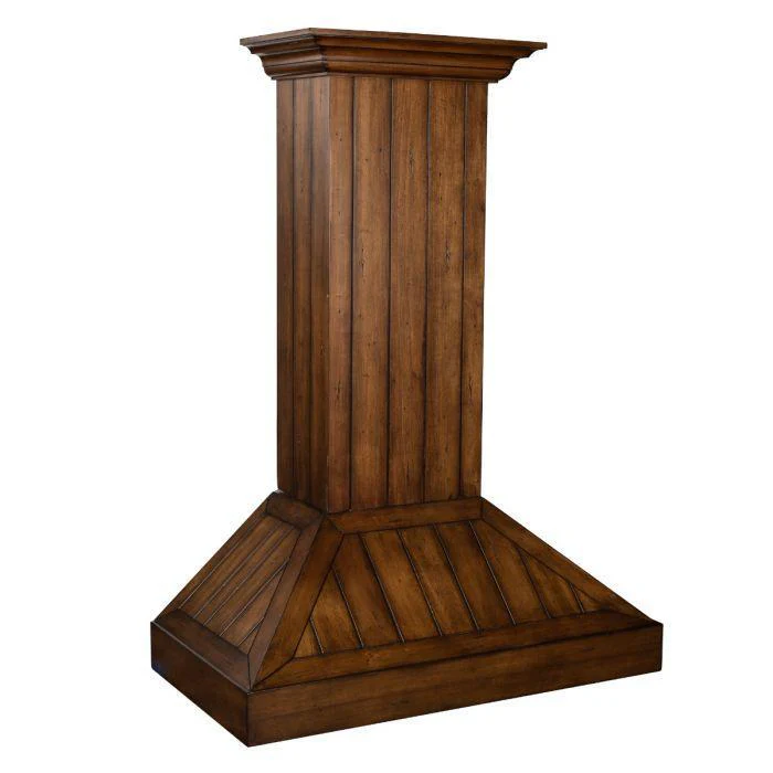 ZLINE 36 in. Wooden Wall Range Hood, Rustic Light, KPLL-36 - Cheap Abt