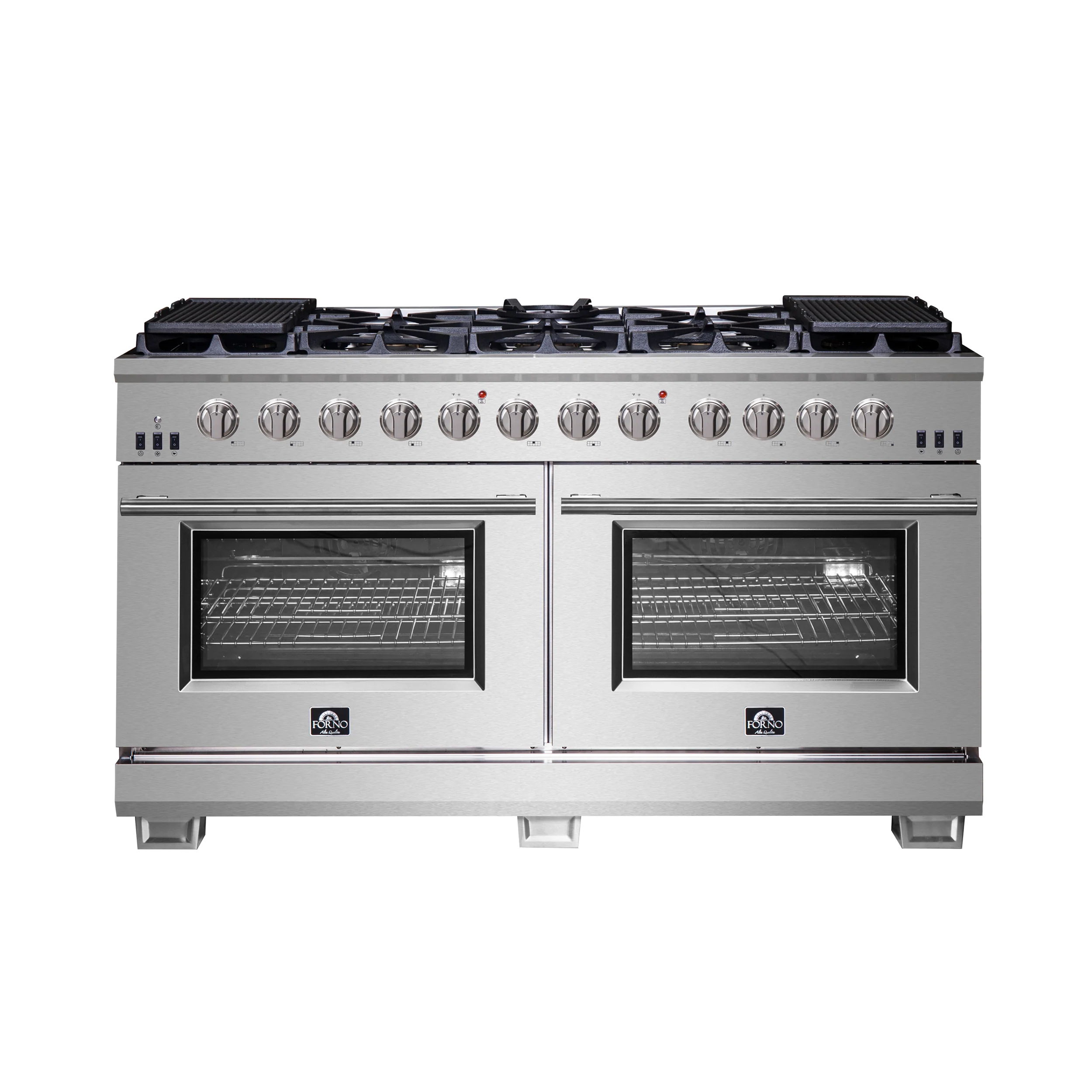 Forno 60 Inch Titanium Pro Series Capriasca Freestanding Gas Range, FFSGS6260-60 - Cheap Abt