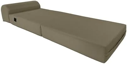 RUNFAYBIU D&D Futon Sleeper Chair Folding Bed Studio Sofa Guest Folded Mattress High Density Foam (70 x 24 x 6 Black) - Cheap Abt