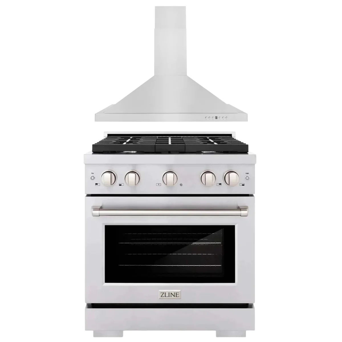 ZLINE Appliance Package - 30 in. Gas Range and 30 in. Range Hood, 2KP-SGRRH30 - Cheap Abt