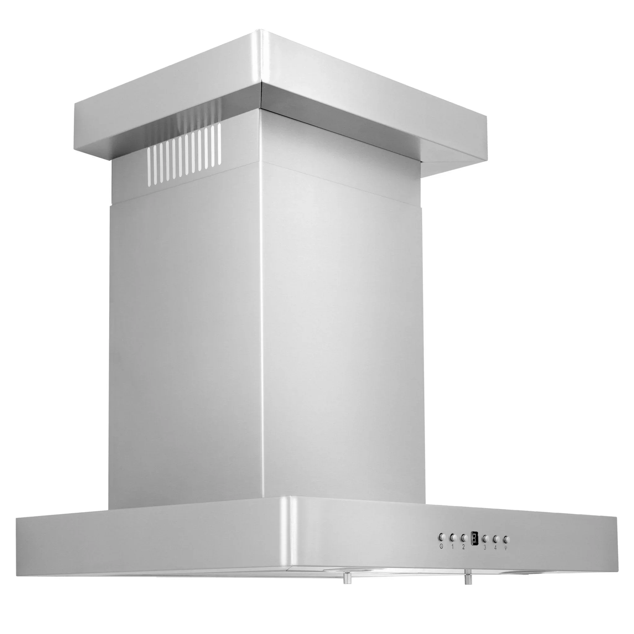 ZLINE 42 in. Convertible Vent Wall Mount Range Hood in Stainless Steel with Crown Molding, KECRN-42 - Cheap Abt