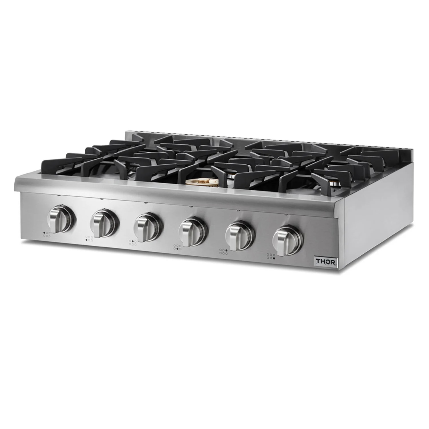 Thor Kitchen 36 in. Liquid Propane Gas Cooktop in Stainless Steel with 6 Burners, HRT3618ULP - Cheap Abt