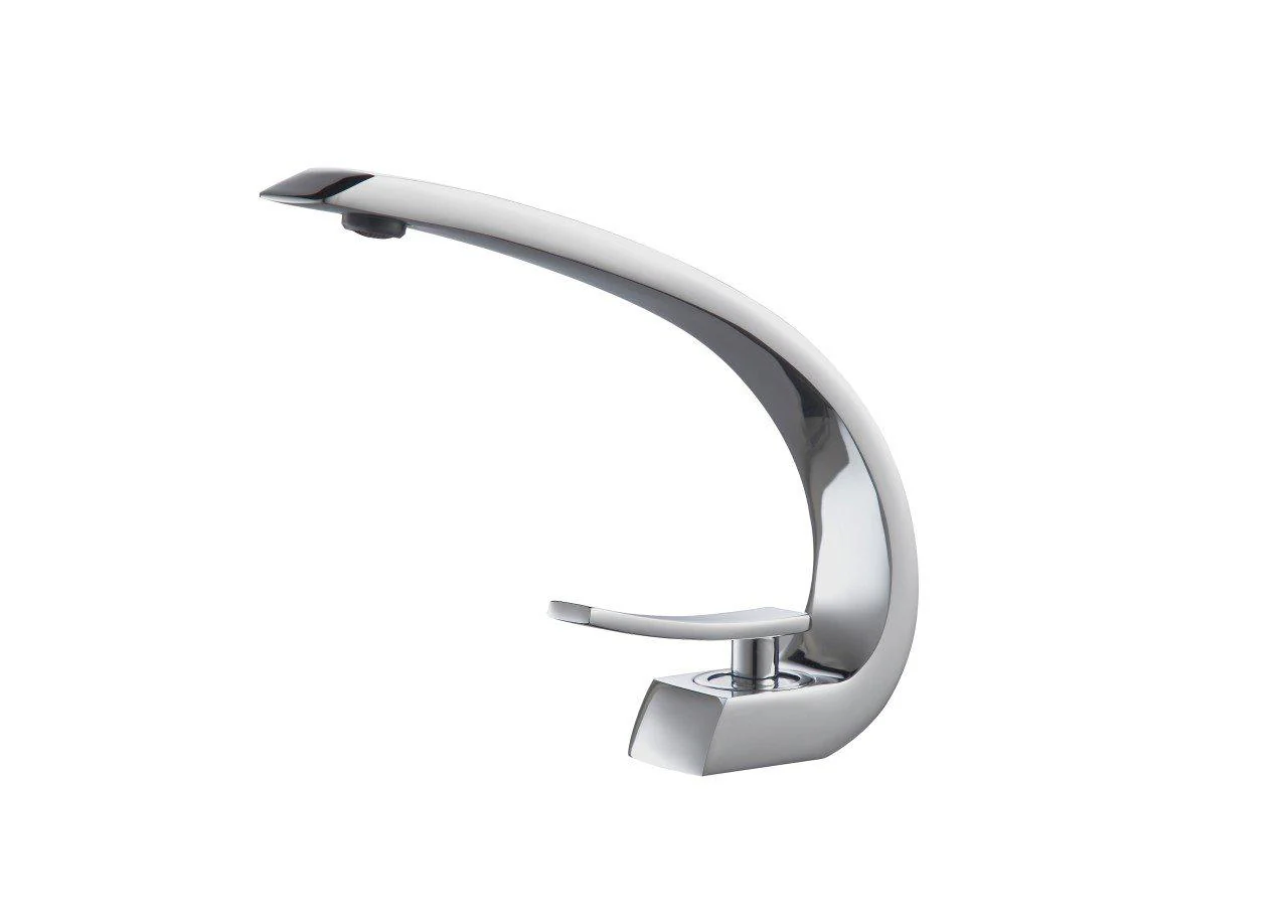 KubeBath Aqua Arcco Single Lever Modern Bathroom Vanity Faucet - Chrome, AFB1638CH - Cheap Abt