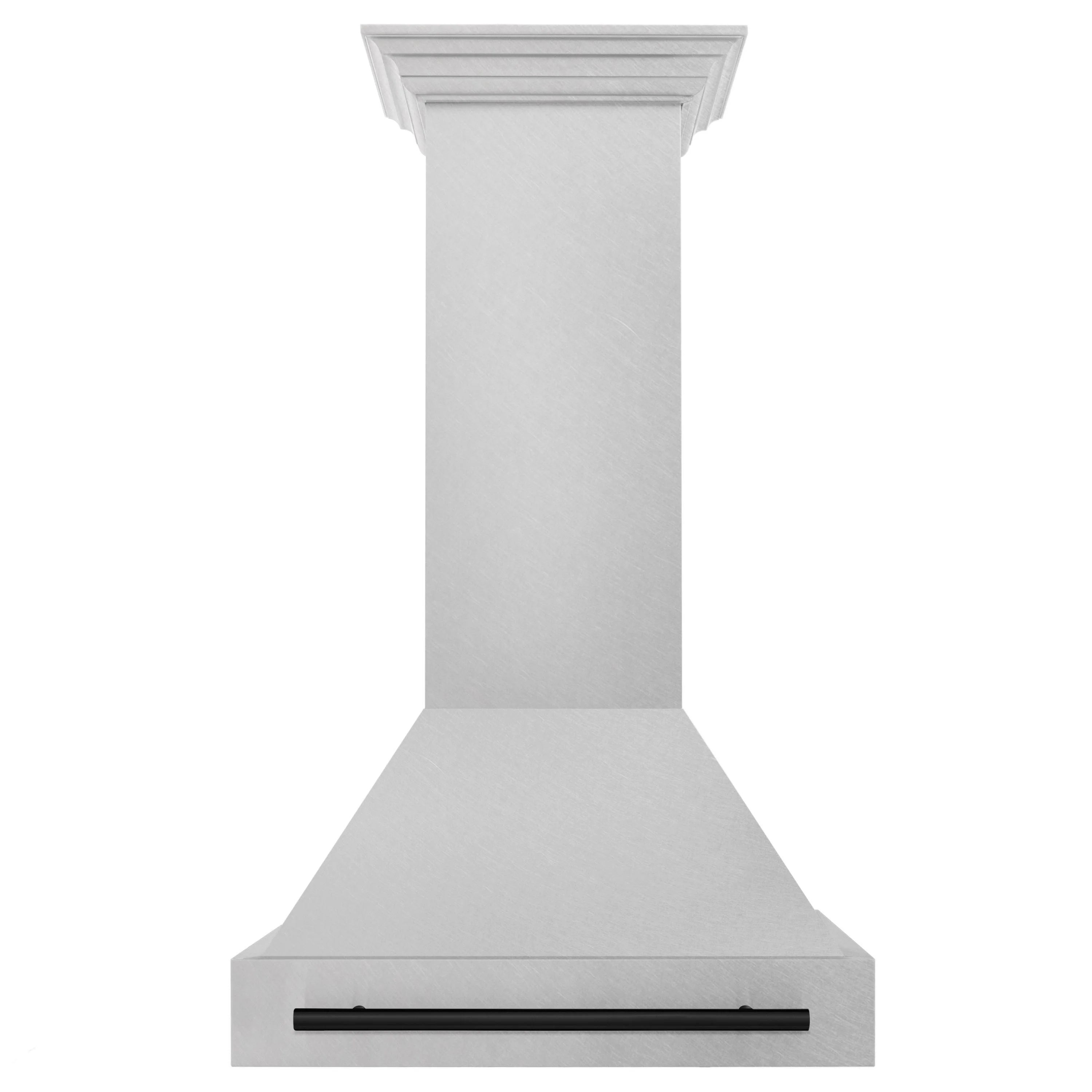 ZLINE Autograph Edition 30 Inch DuraSnow® Stainless Steel Range Hood with Matte Black Handle, 8654SNZ-30-MB - Cheap Abt