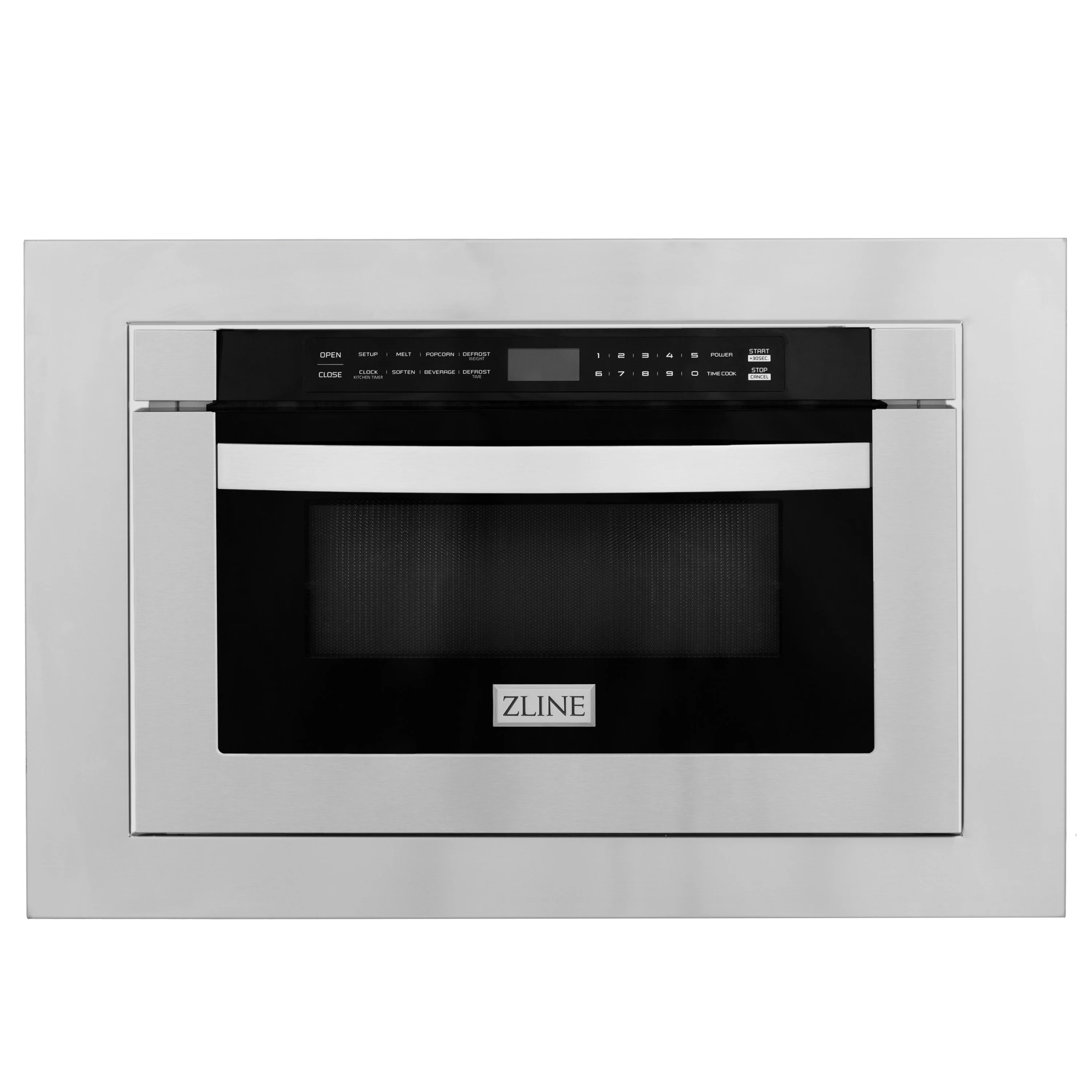 ZLINE 24 in. 1.2 Cu. Ft. Microwave Drawer In Stainless Steel with 30 in. Trim Kit, MWD-TK-30 - Cheap Abt