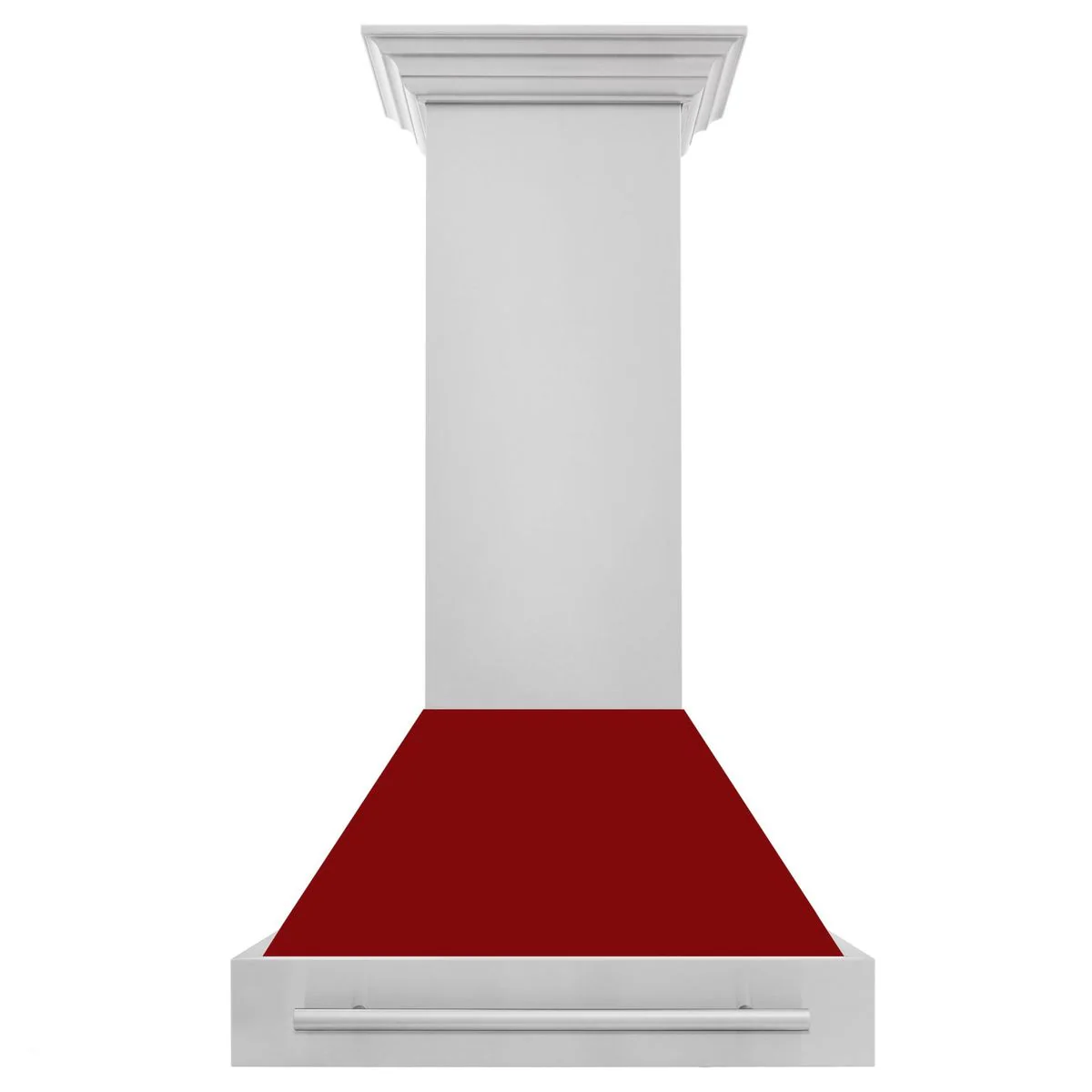 ZLINE 30 Inch Stainless Steel Range Hood with Red Gloss Shell and Stainless Steel Handle, 8654STX-RG-30 - Cheap Abt