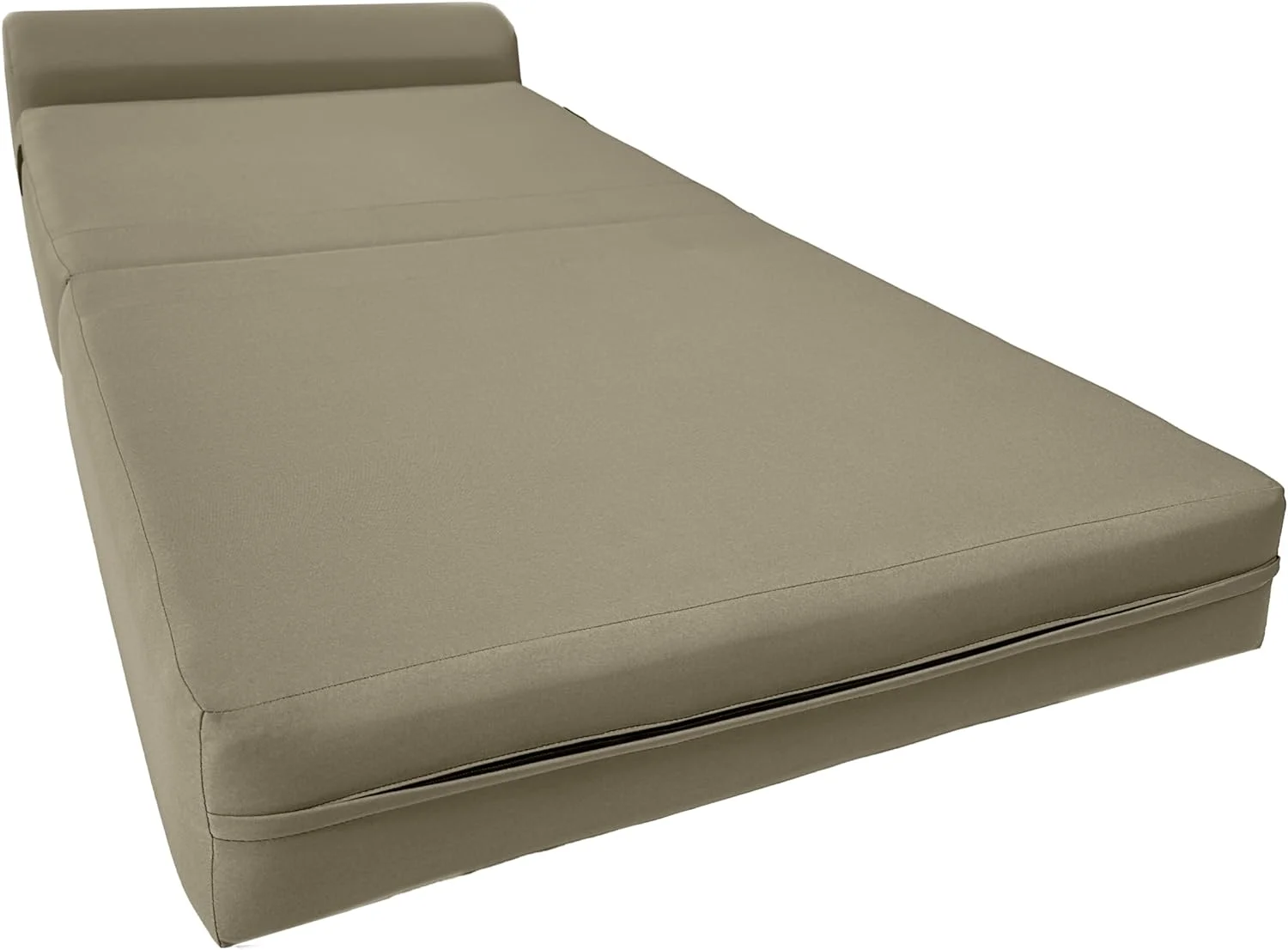 RUNFAYBIU D&D Futon Tan Sleep Chair Folding Foam Bed Sofa Mattress 6 x 32 x 70 1.8 pounds Density Foam - Cheap Abt