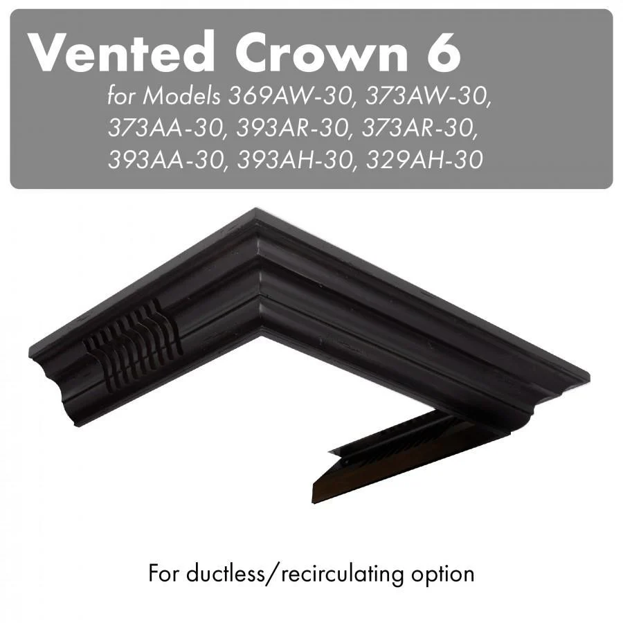 ZLINE Vented Crown Molding for Wall Mount Range Hood, CM6V-300A - Cheap Abt