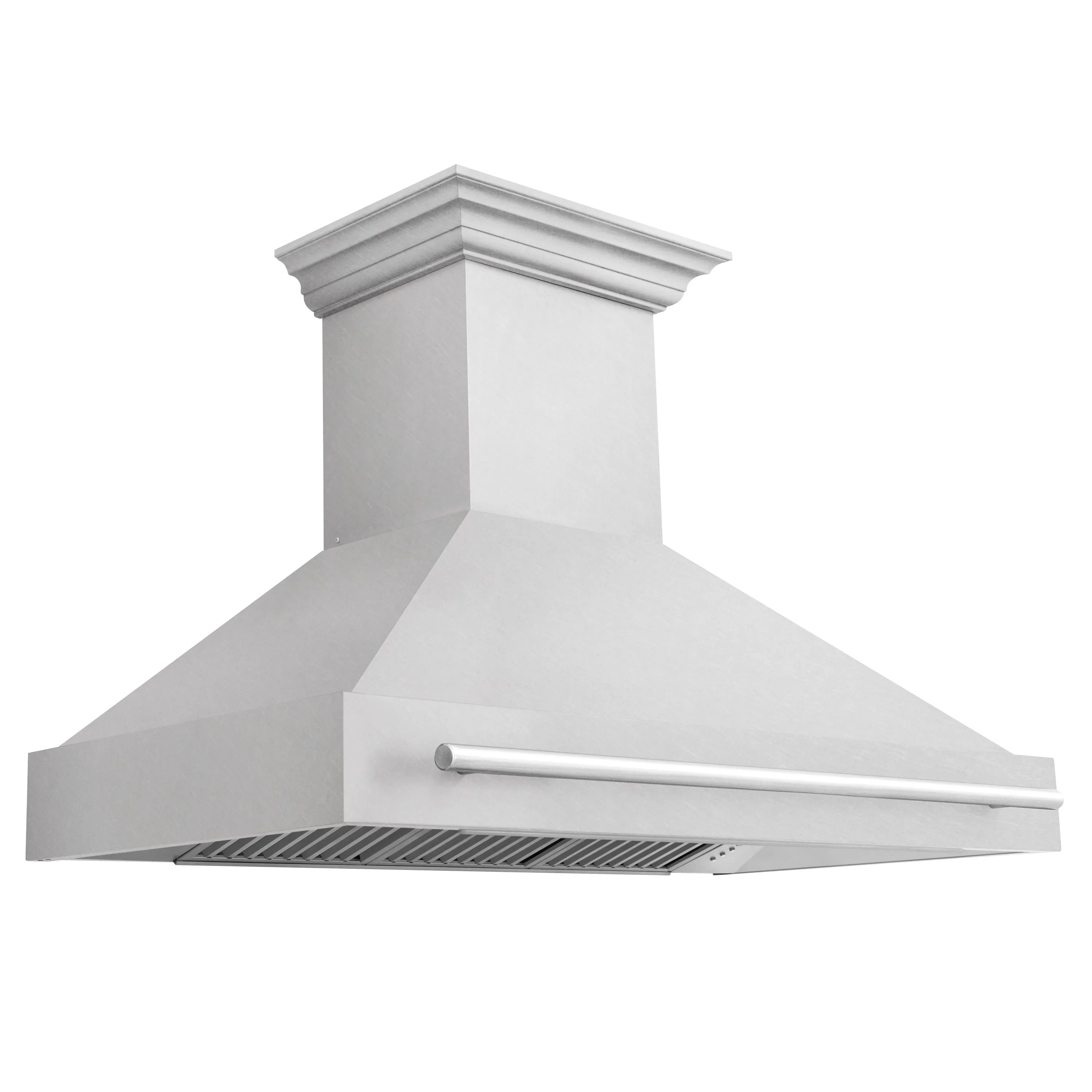 ZLINE 48 Inch DuraSnow® Stainless Steel Range Hood with Stainless Steel Handle, 8654SNX-48 - Cheap Abt