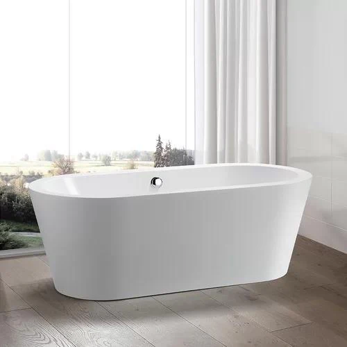 Vanity Art 59 in. x 29.5 in. Freestanding Soaking Bathtub, VA6812-S - Cheap Abt