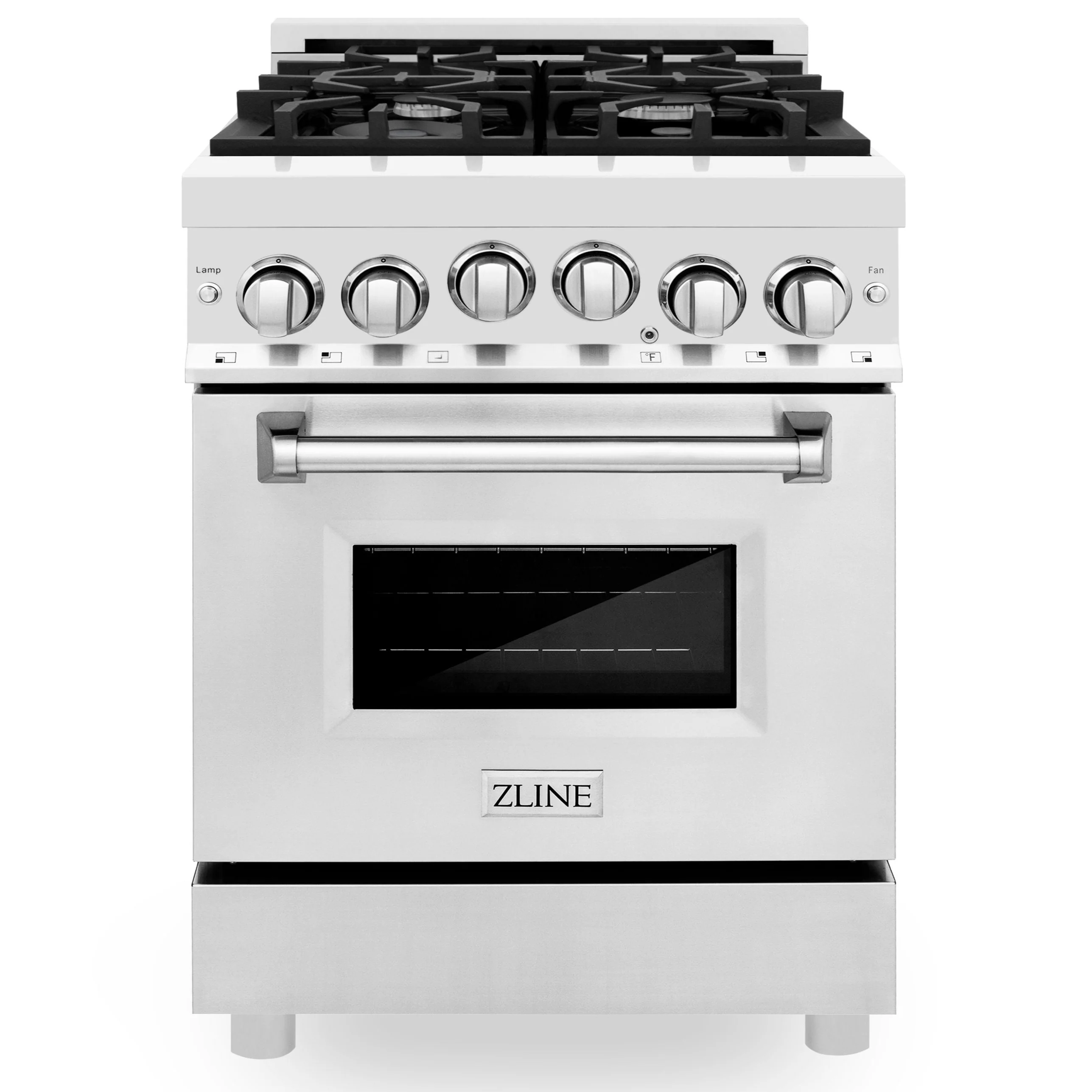 ZLINE 24 Inch 2.8 cu. ft. Range with Gas Stove and Gas Oven in Stainless Steel, RG24 - Cheap Abt