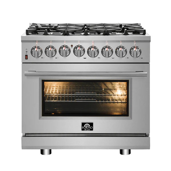 Forno 36″ Freestanding Dual Fuel Range with 6 Burners, FFSGS6125-36 - Cheap Abt