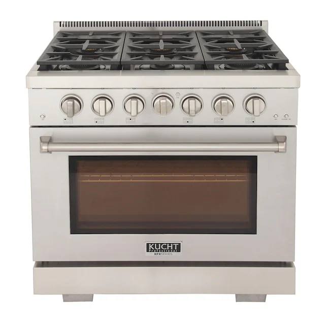 Kucht Professional 36 in. 5.2 cu ft. Propane Gas Range, KFX360/LP - Cheap Abt