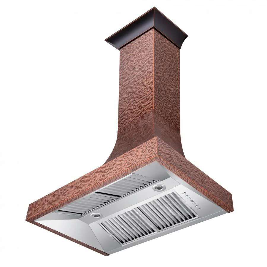 ZLINE 30 in. Designer Series Hand-Hammered Copper Finish Wall Range Hood, 8632H-30 - Cheap Abt