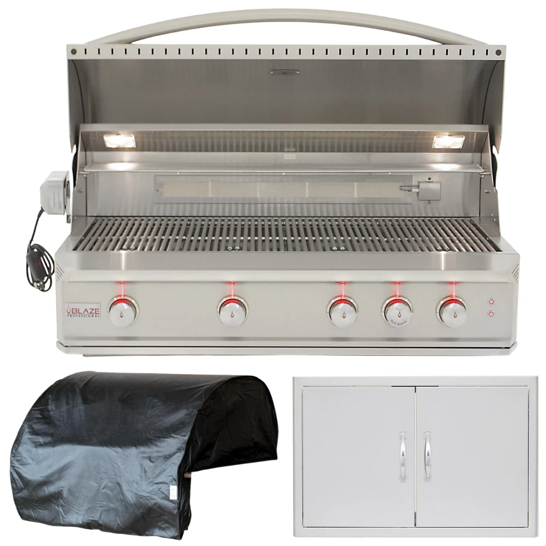 Blaze Professional 44 in. Propane Gas Grill 3 Piece Package, AP-BLZ-4PRO-LP-2 - Cheap Abt