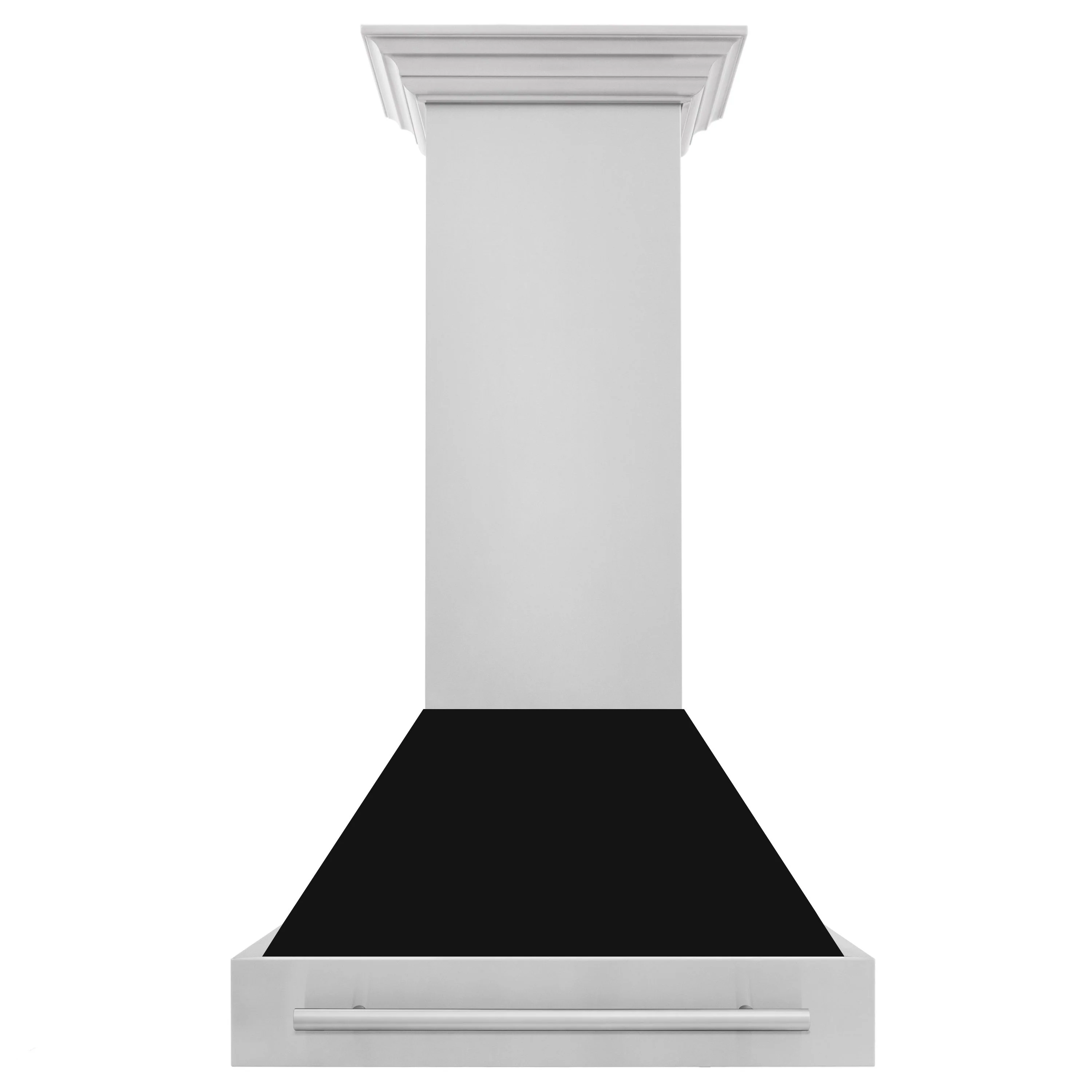ZLINE 30 Inch Stainless Steel Range Hood with Black Matte Shell and Stainless Steel Handle, 8654STX-BLM-30 - Cheap Abt