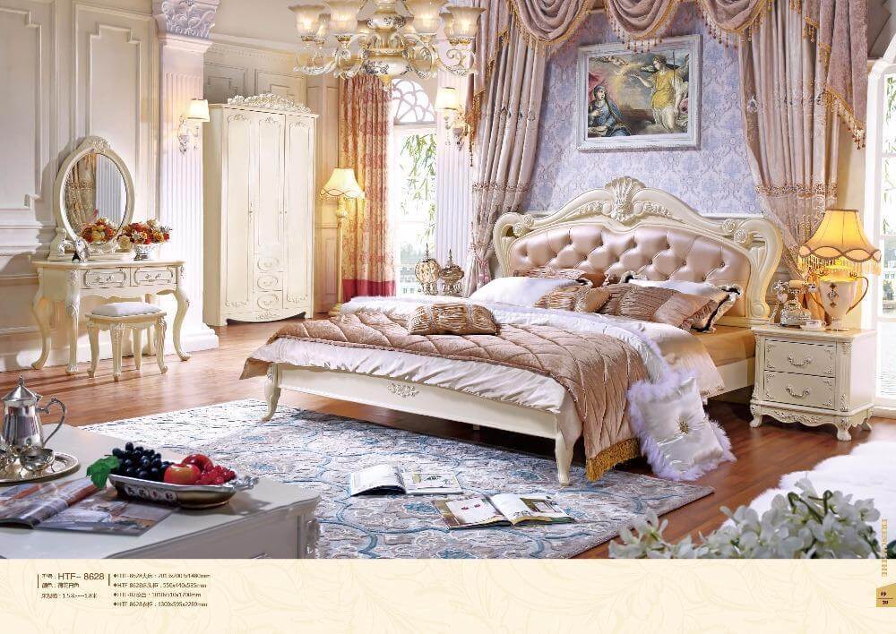 Bedroom Furniture Set, Bed, 2 Nightstands, Dresser, Wardrobe - Cheap Abt