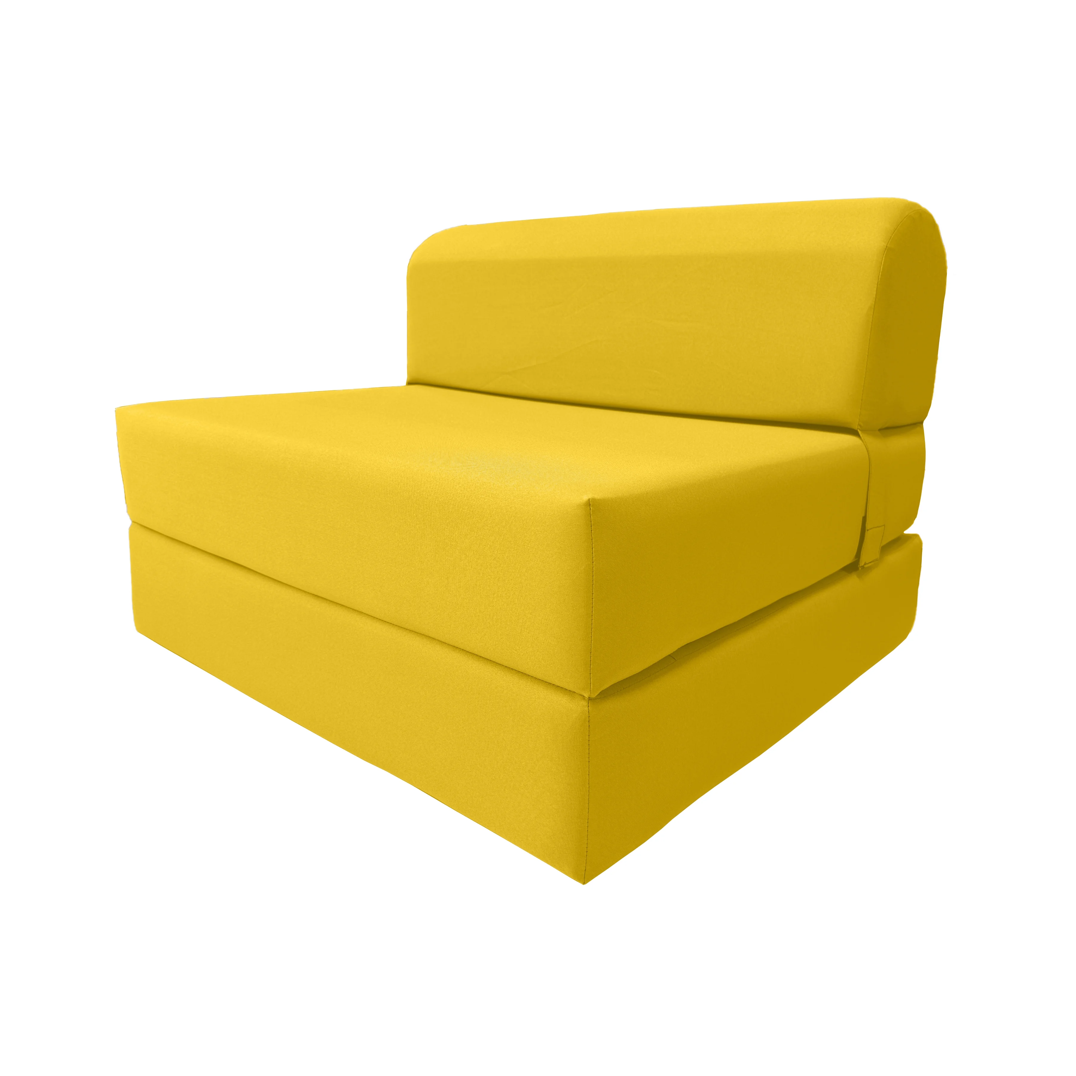 Yellow Sleeper Chair Folding Foam Beds. Portable Studio Sofa Guest Bed. 6 x 32 x 70 - Cheap Abt