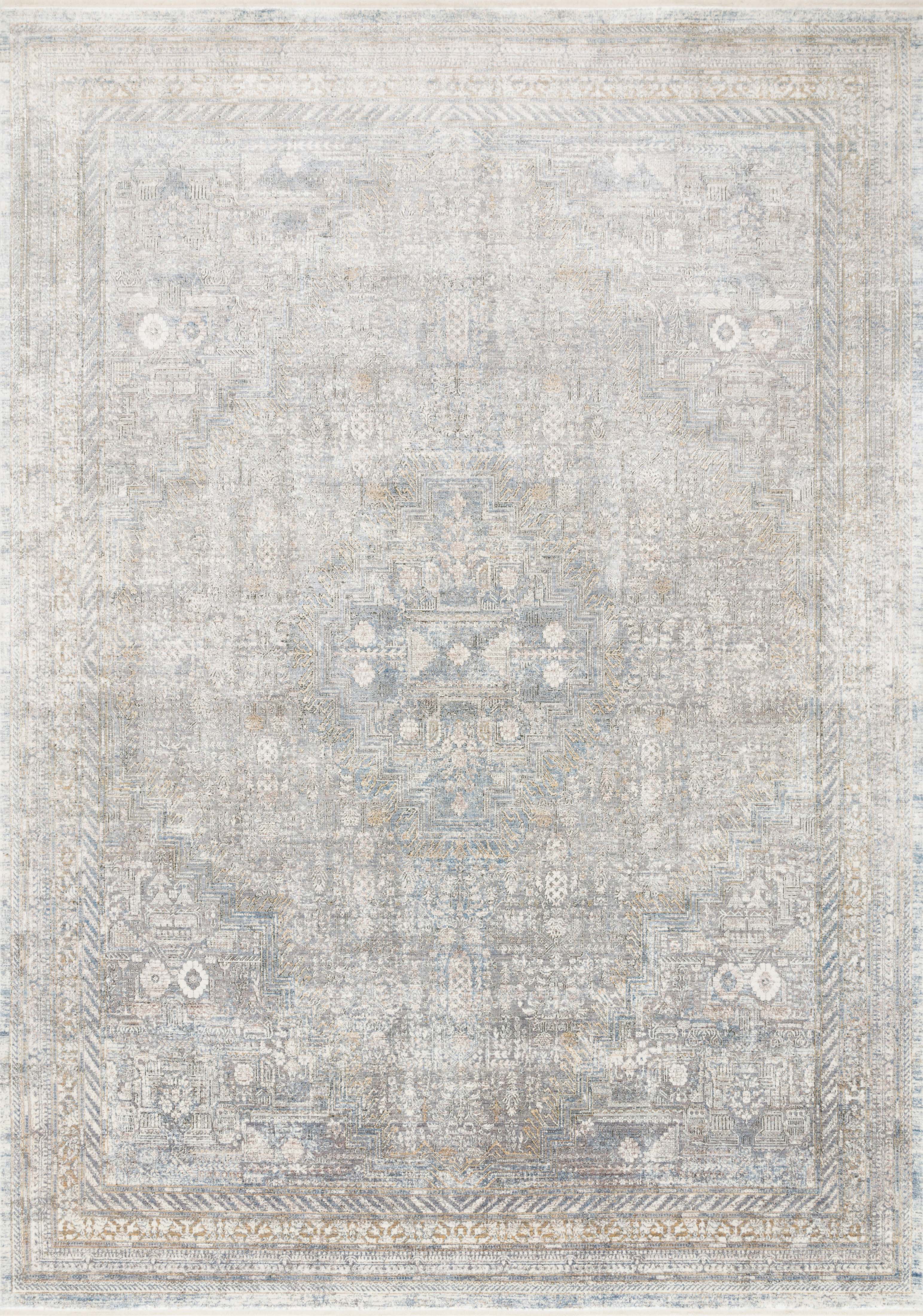 Loloi Rugs Gemma Collection Rug in Silver, Multi - 9'6