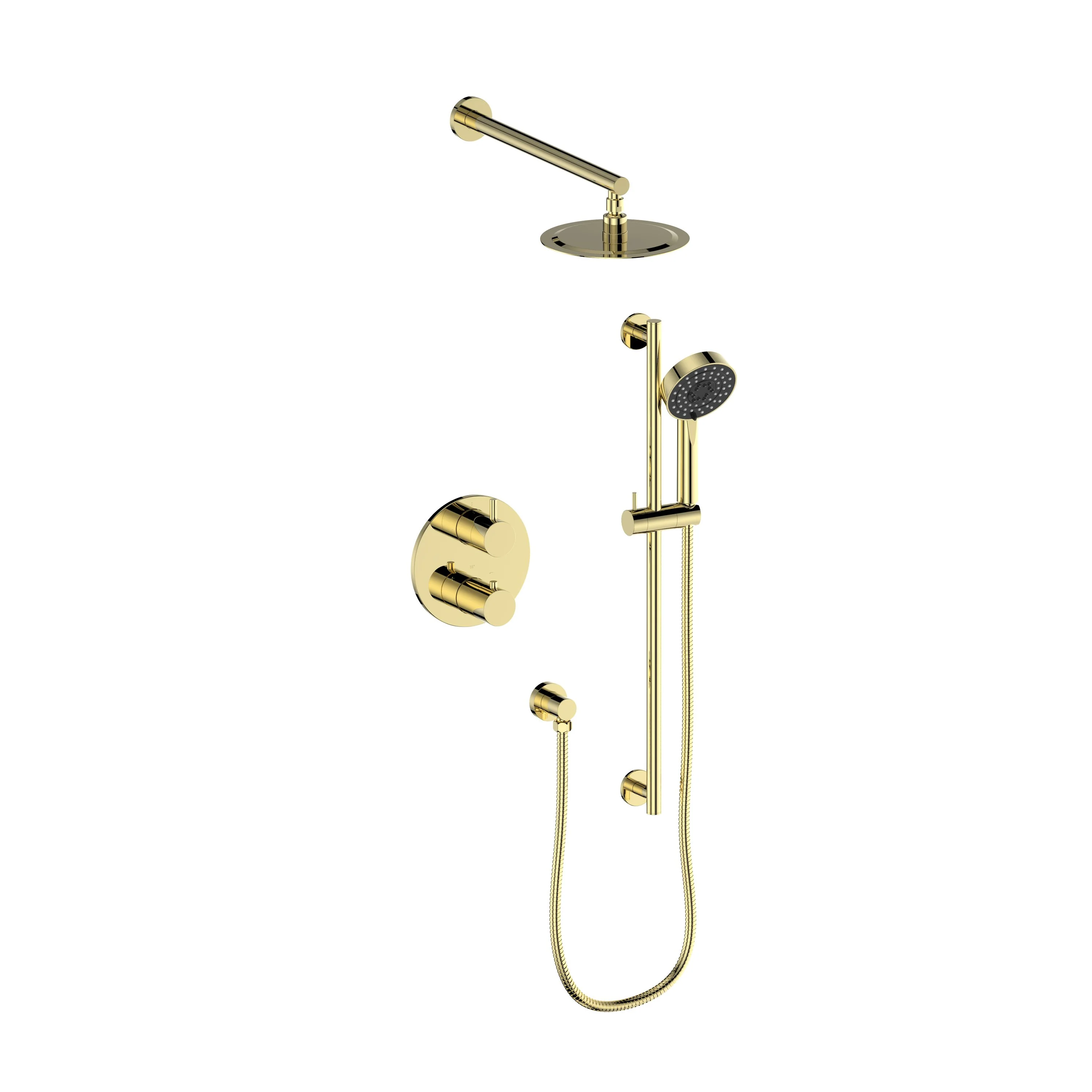 ZLINE Emerald Bay Thermostatic Shower System in Polished Gold, EMBY-SHS-T2-PG - Cheap Abt